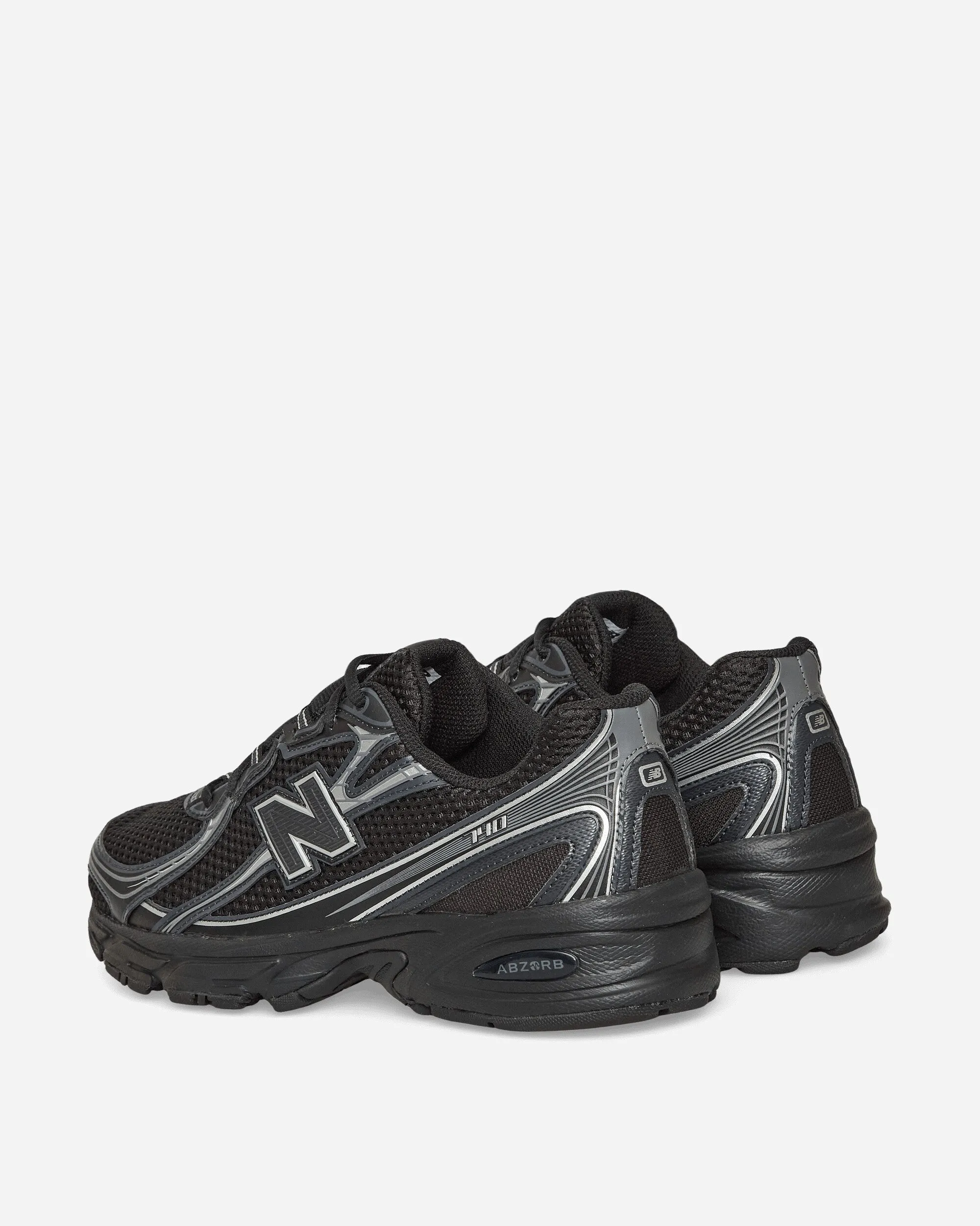740 Sneakers Black / Silver Metallic