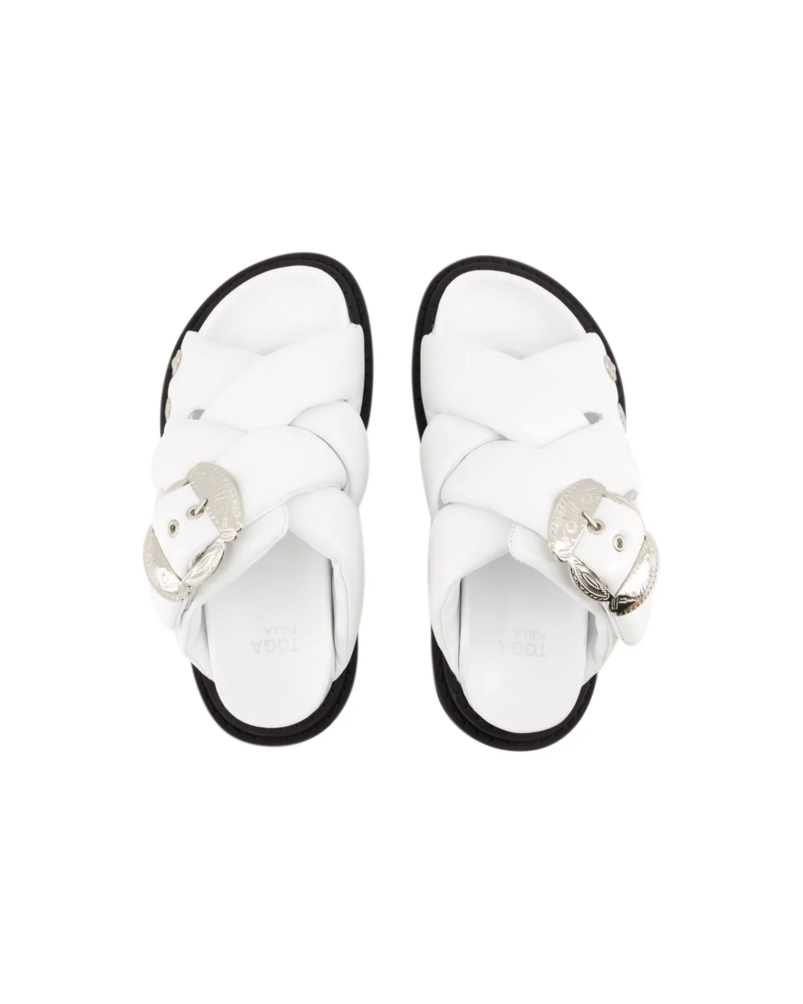 Aj1317 Sandals - Toga Pulla - Leather - White