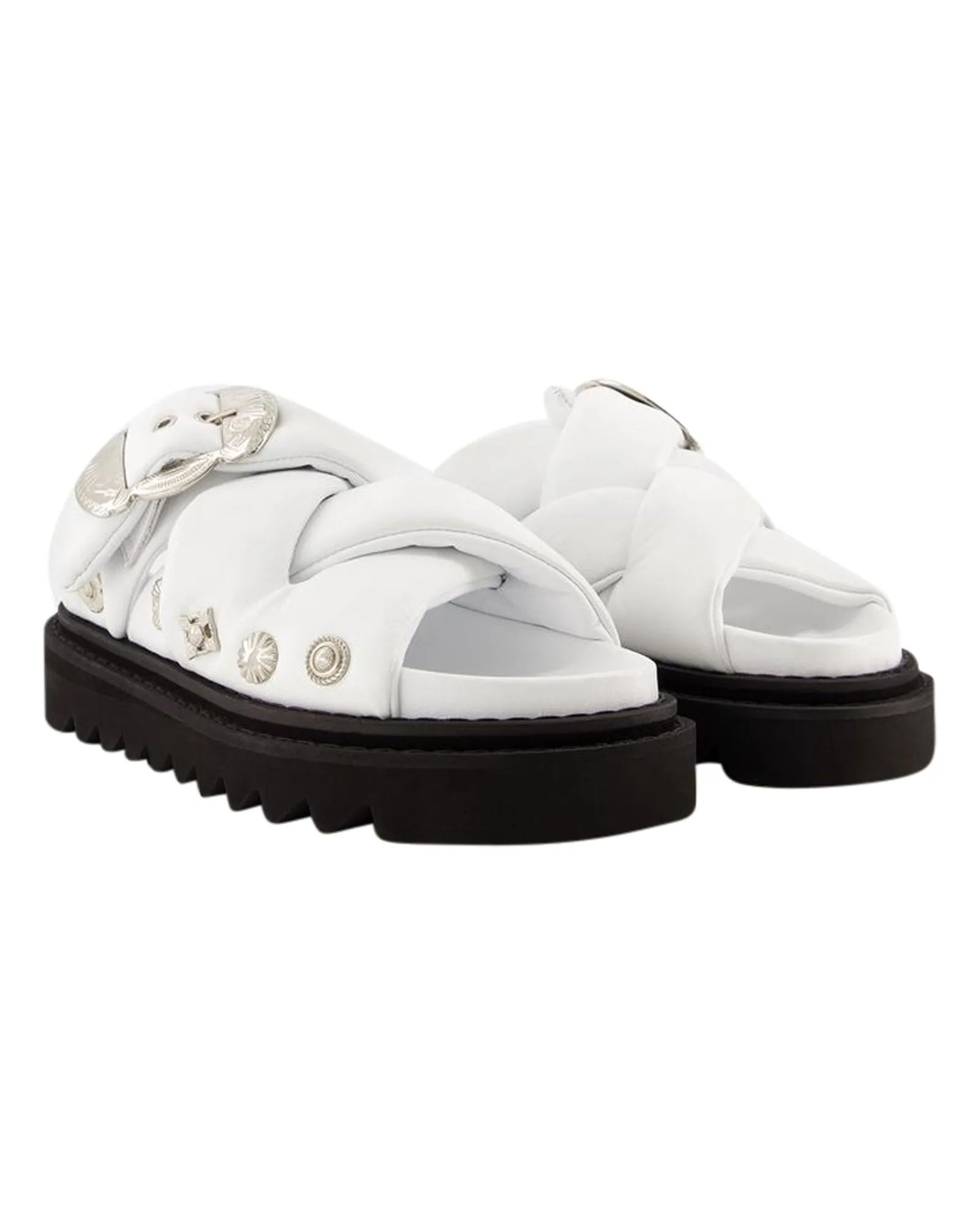 Aj1317 Sandals - Toga Pulla - Leather - White