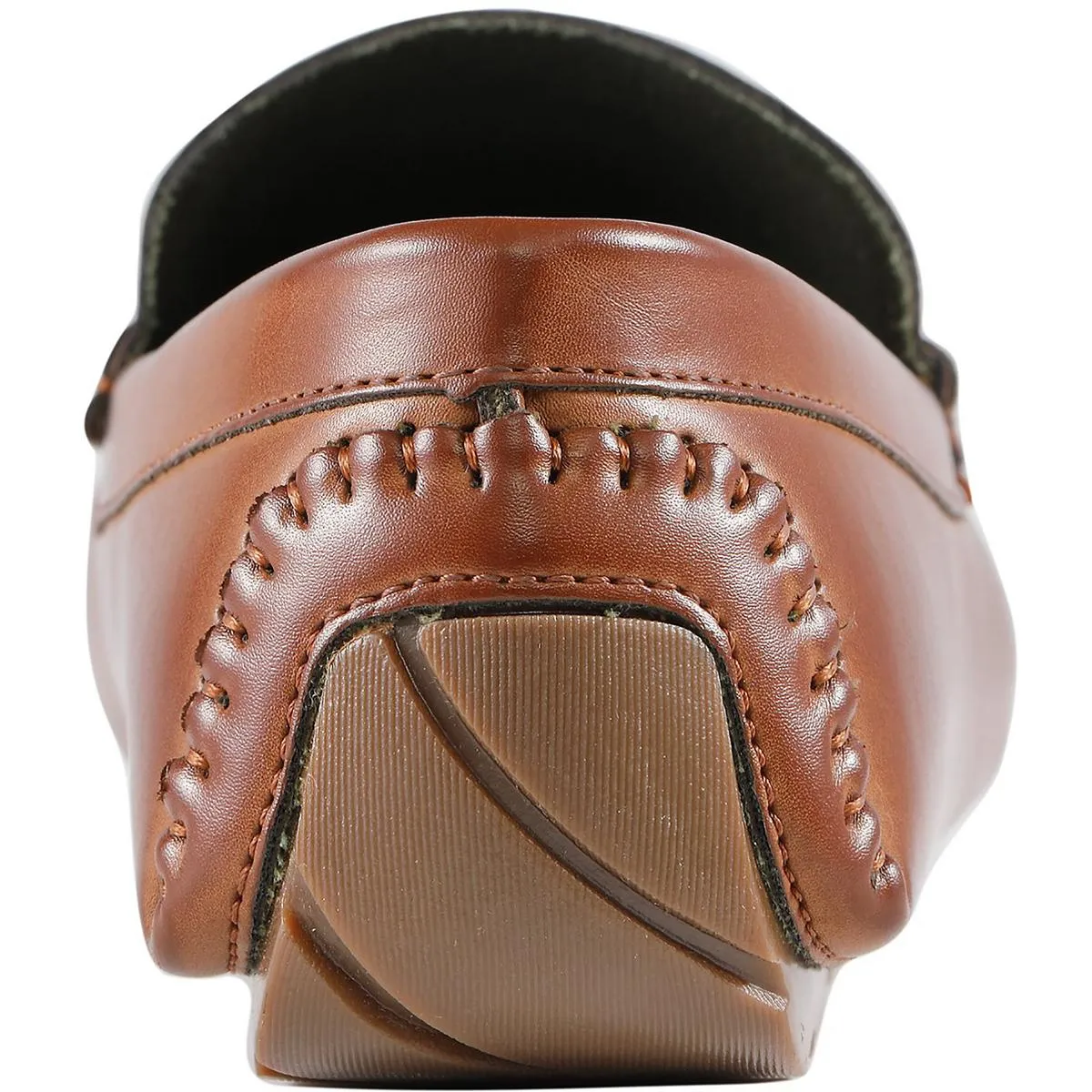 Amar Mens Logo Faux Leather Loafers