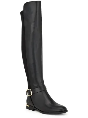 Andone 3  Womens Faux Leather Wide Calf Over-The-Knee Boots