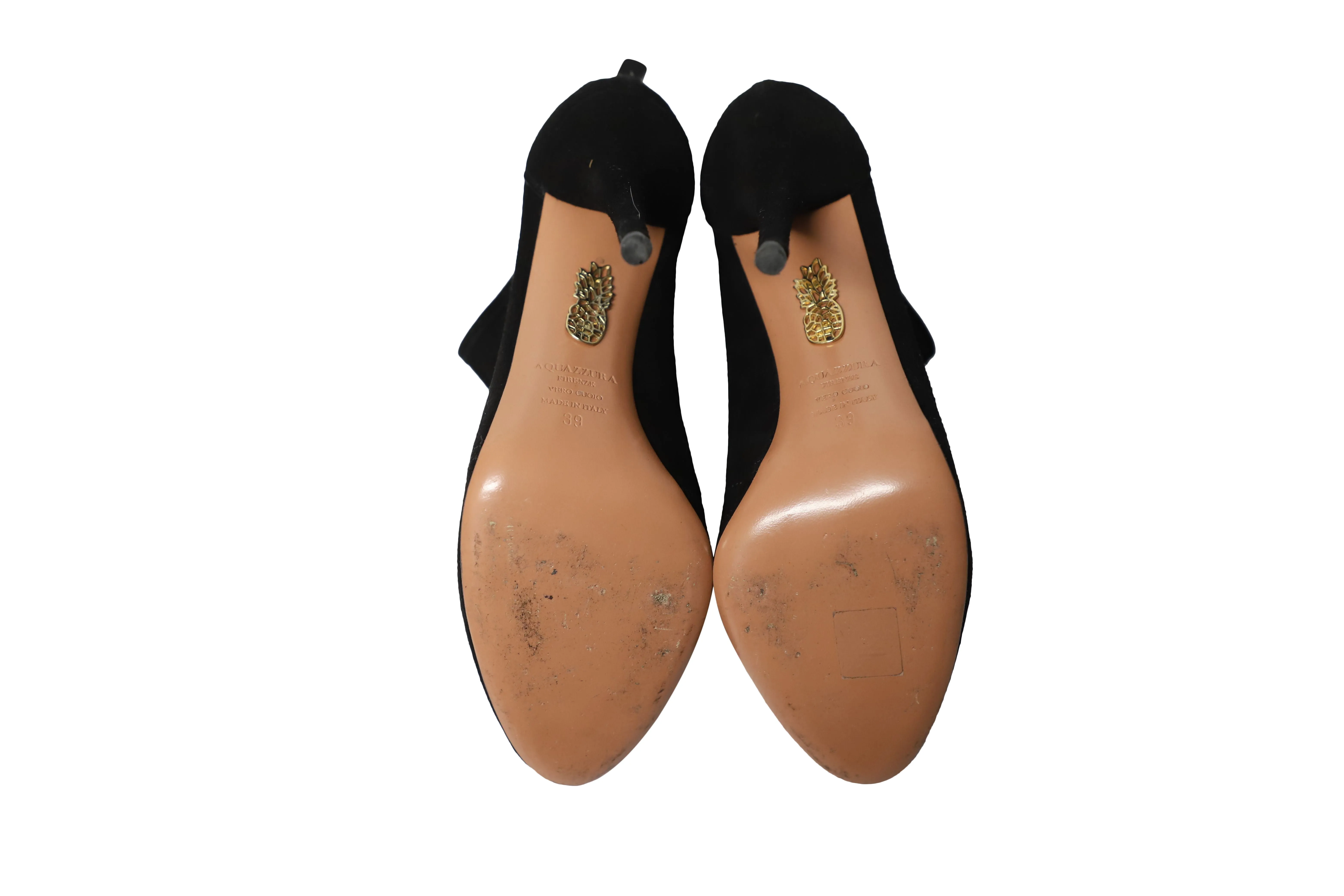 Aquazzura Sexy Thing Ankle Boots in Black Suede