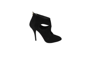 Aquazzura Sexy Thing Ankle Boots in Black Suede