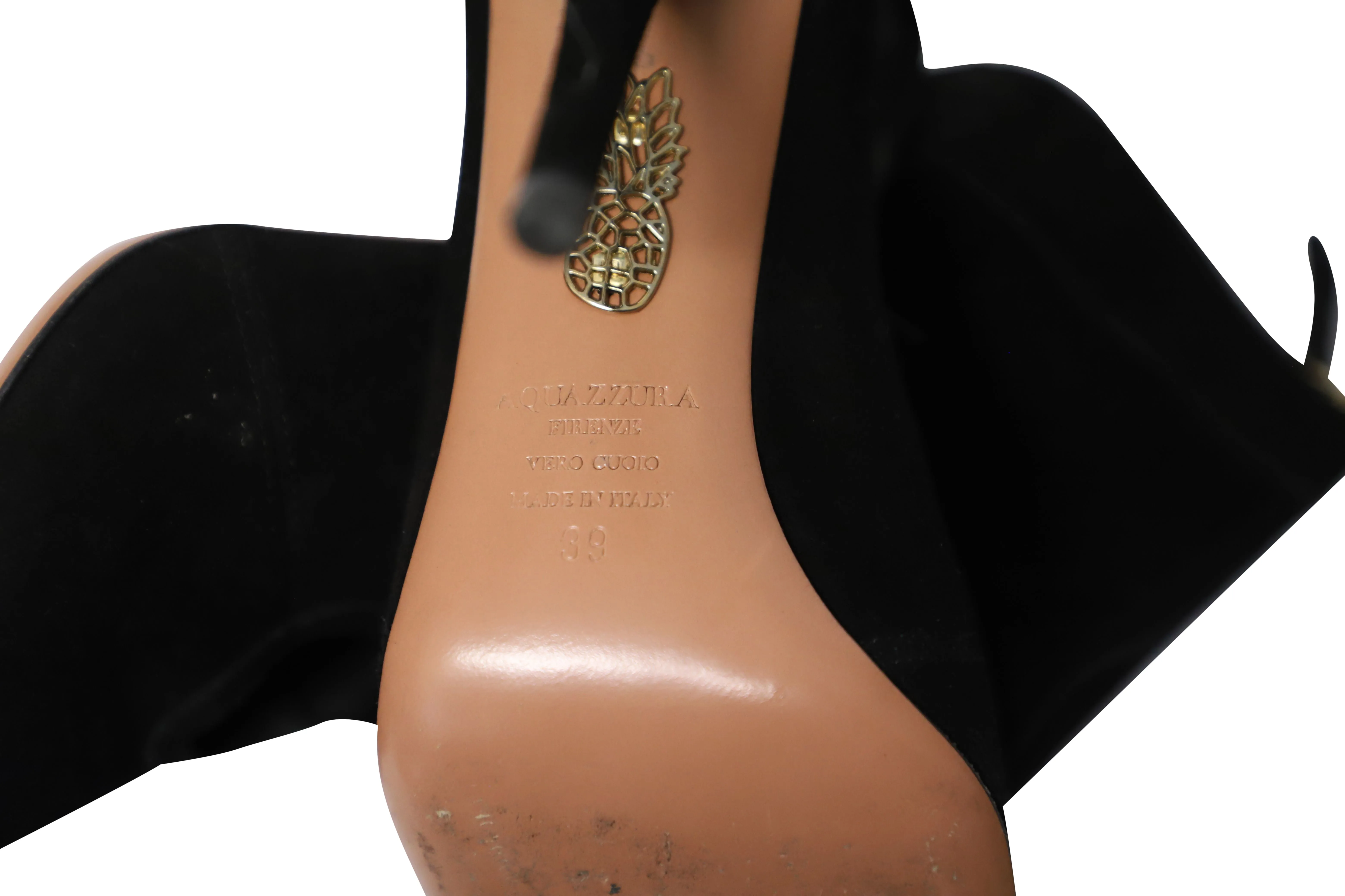 Aquazzura Sexy Thing Ankle Boots in Black Suede