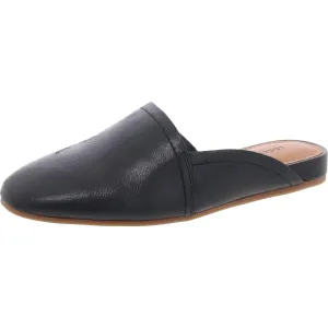 Badri Womens Asymmetric Faux Leather Mules