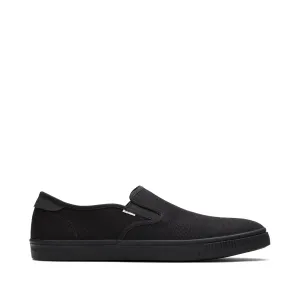 Baja All Black Heritage Canvas Slip On Sneaker