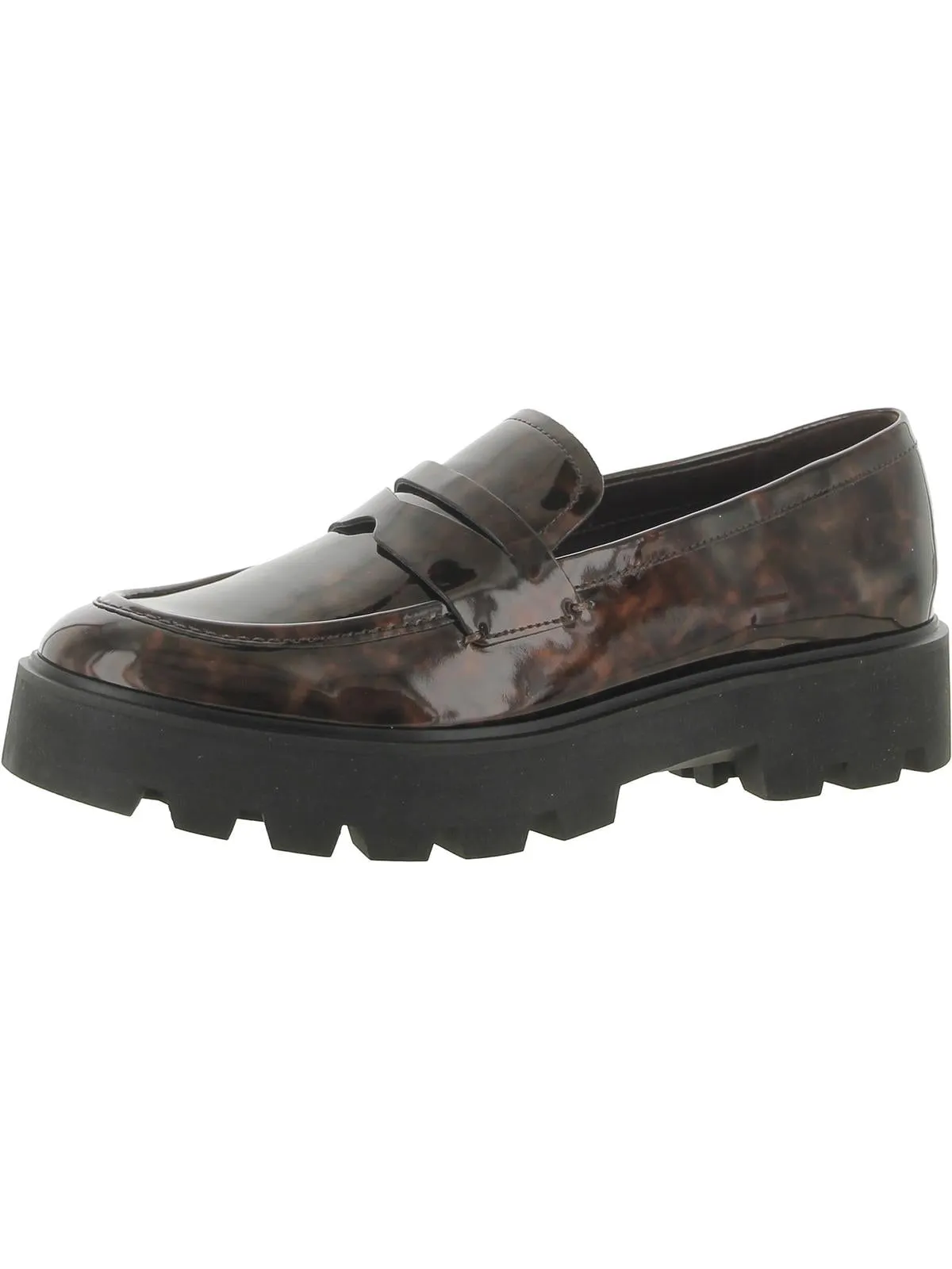 Balin Womens Round Toe Lug Sole Loafers