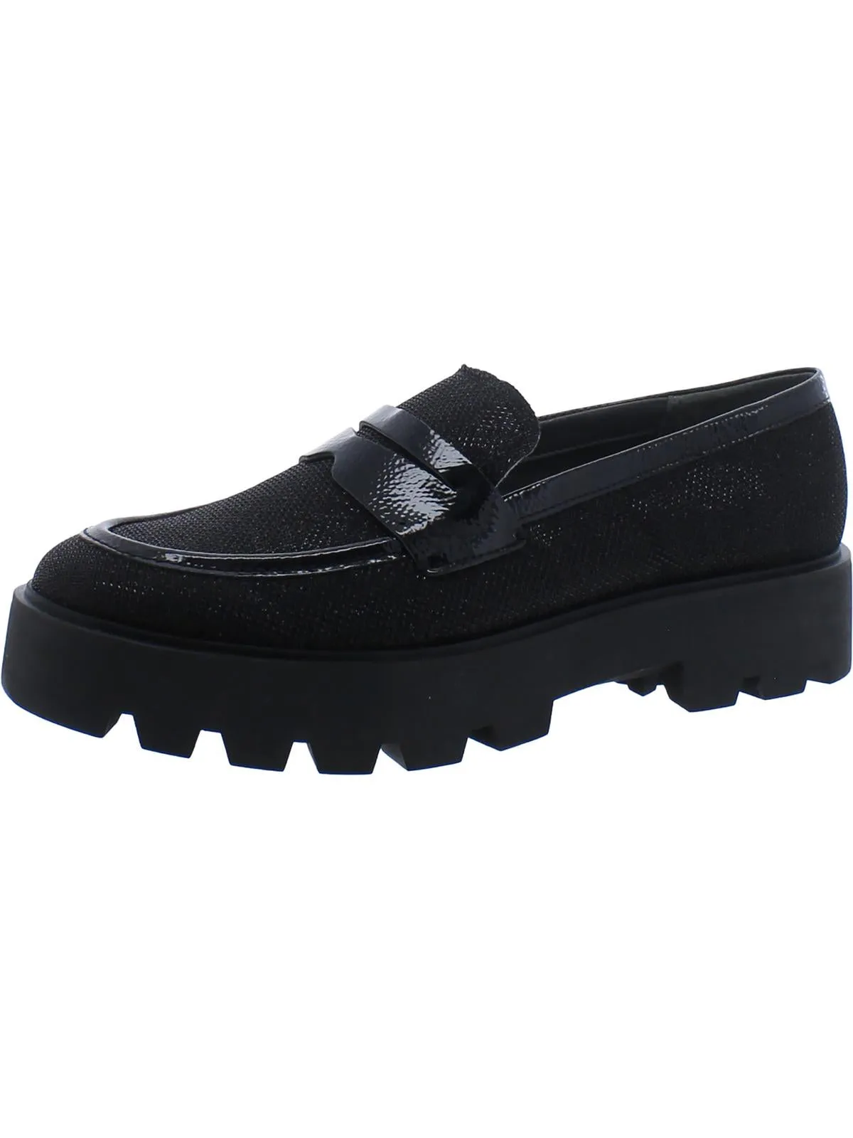 Balin Womens Round Toe Lug Sole Loafers
