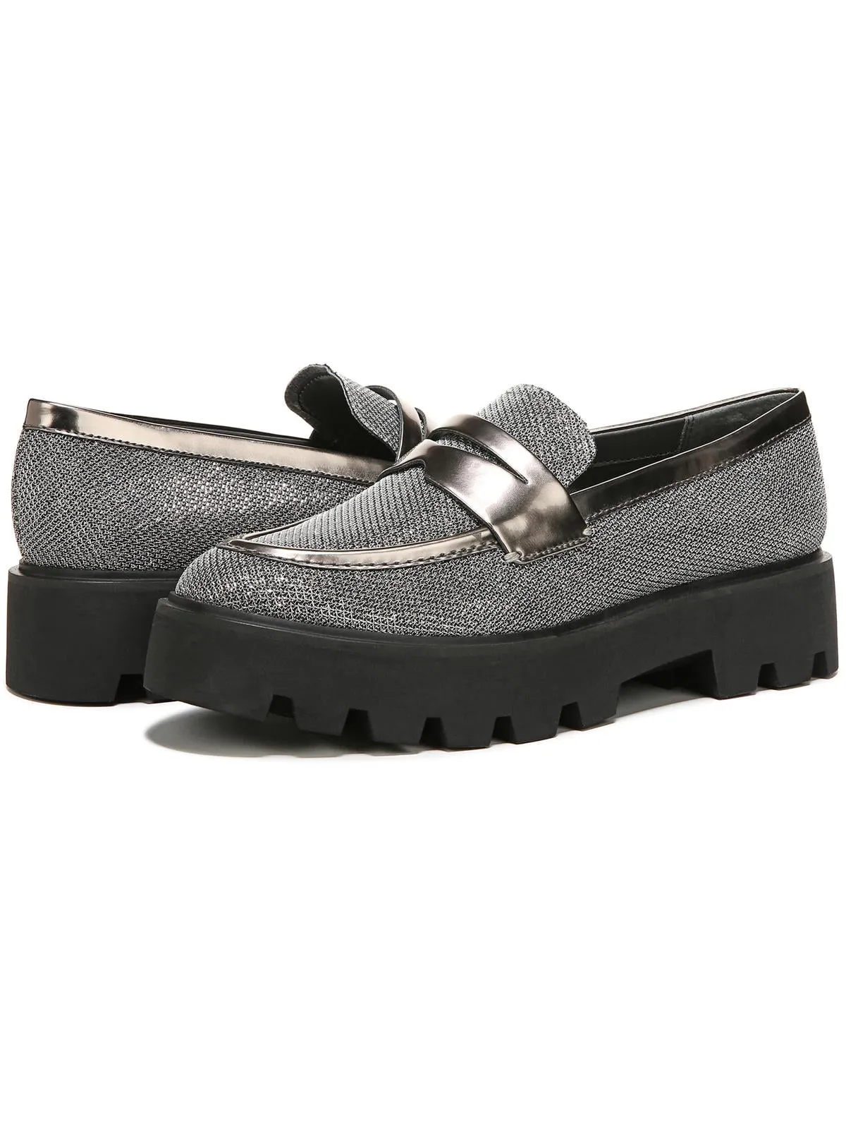 Balin Womens Round Toe Lug Sole Loafers