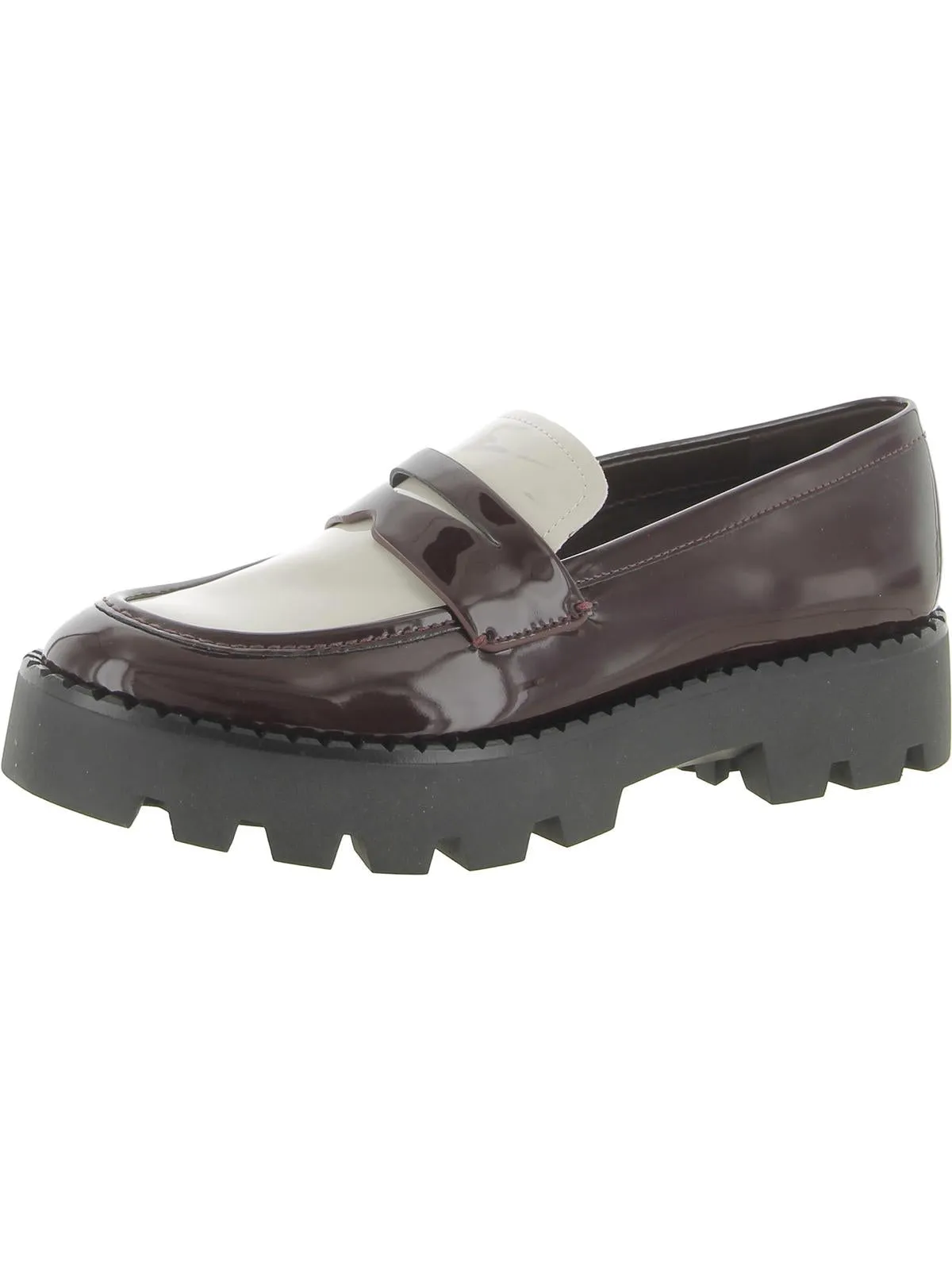 Balin Womens Round Toe Lug Sole Loafers