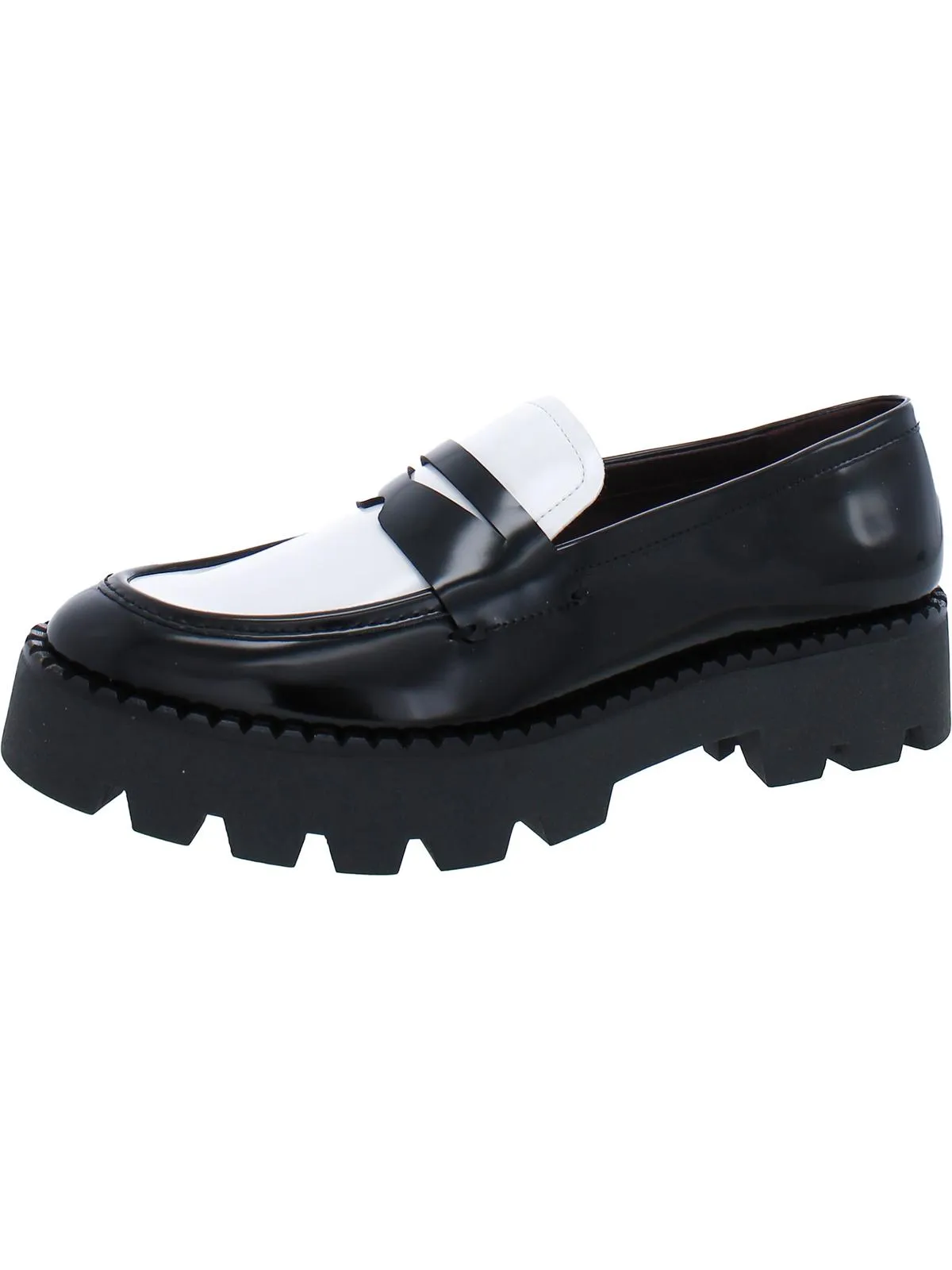 Balin Womens Round Toe Lug Sole Loafers