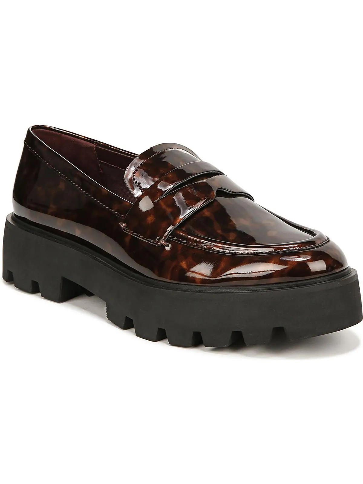Balin Womens Round Toe Lug Sole Loafers