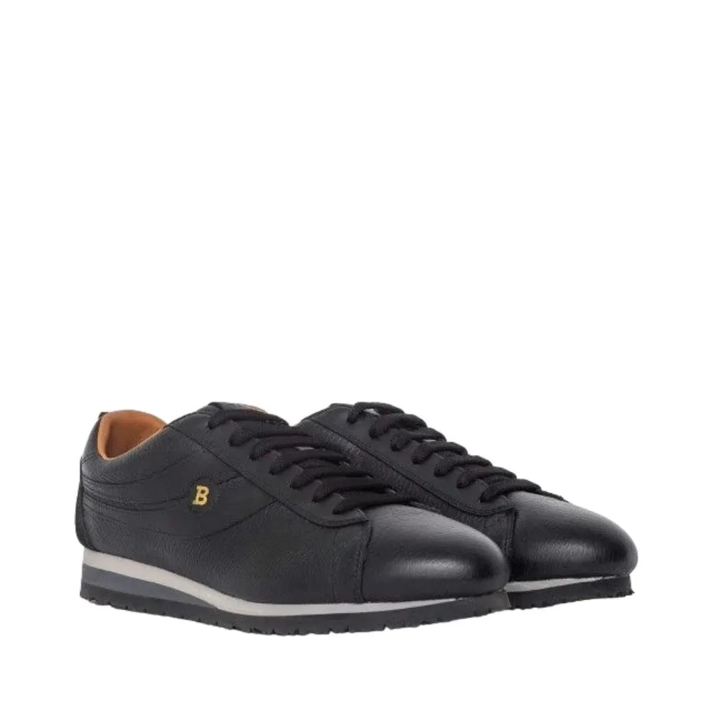 Bally Bredy 6222737 Men's Black Deer Leather Sneakers