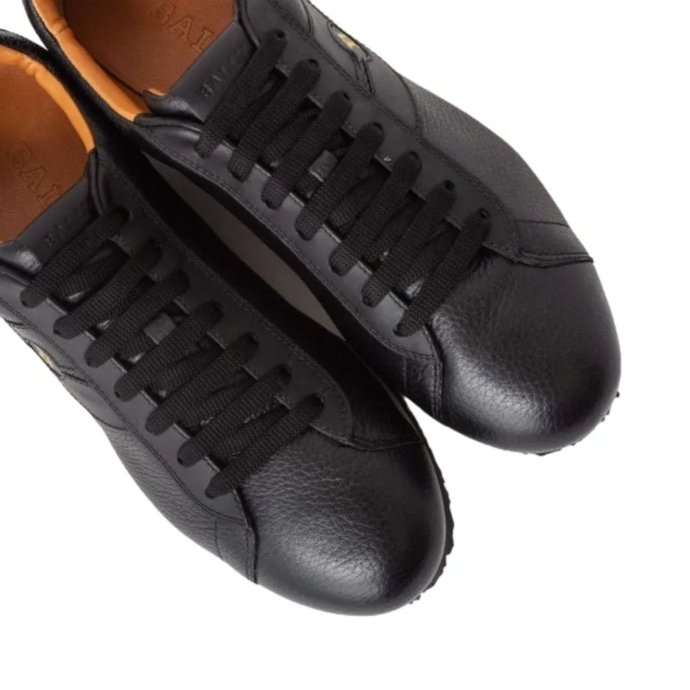 Bally Bredy 6222737 Men's Black Deer Leather Sneakers