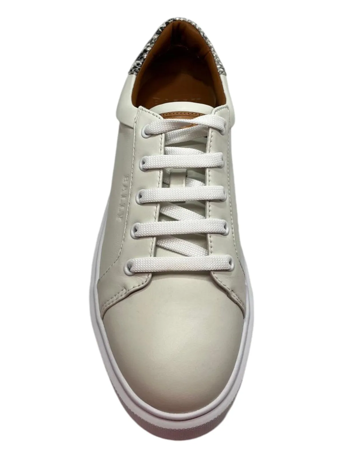 Bally Clorys 6234065 Women's White/Roccia Leather Sneakers