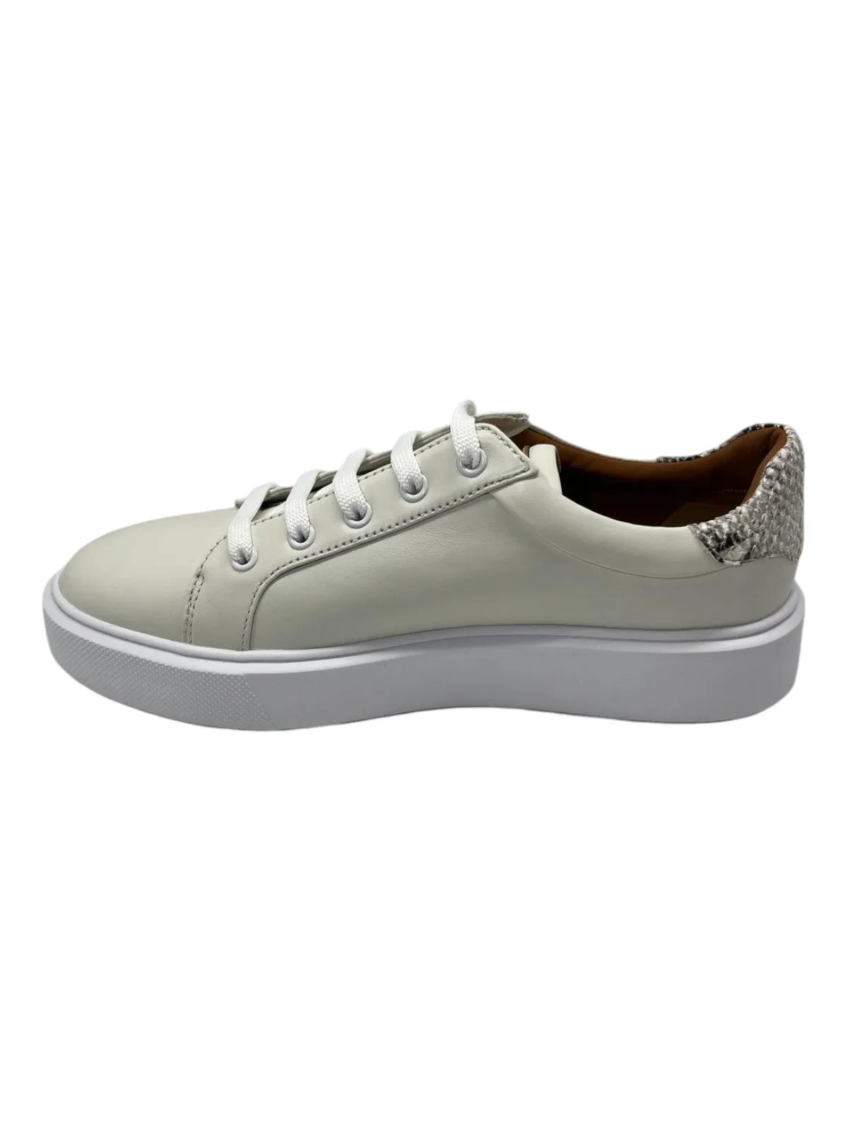 Bally Clorys 6234065 Women's White/Roccia Leather Sneakers