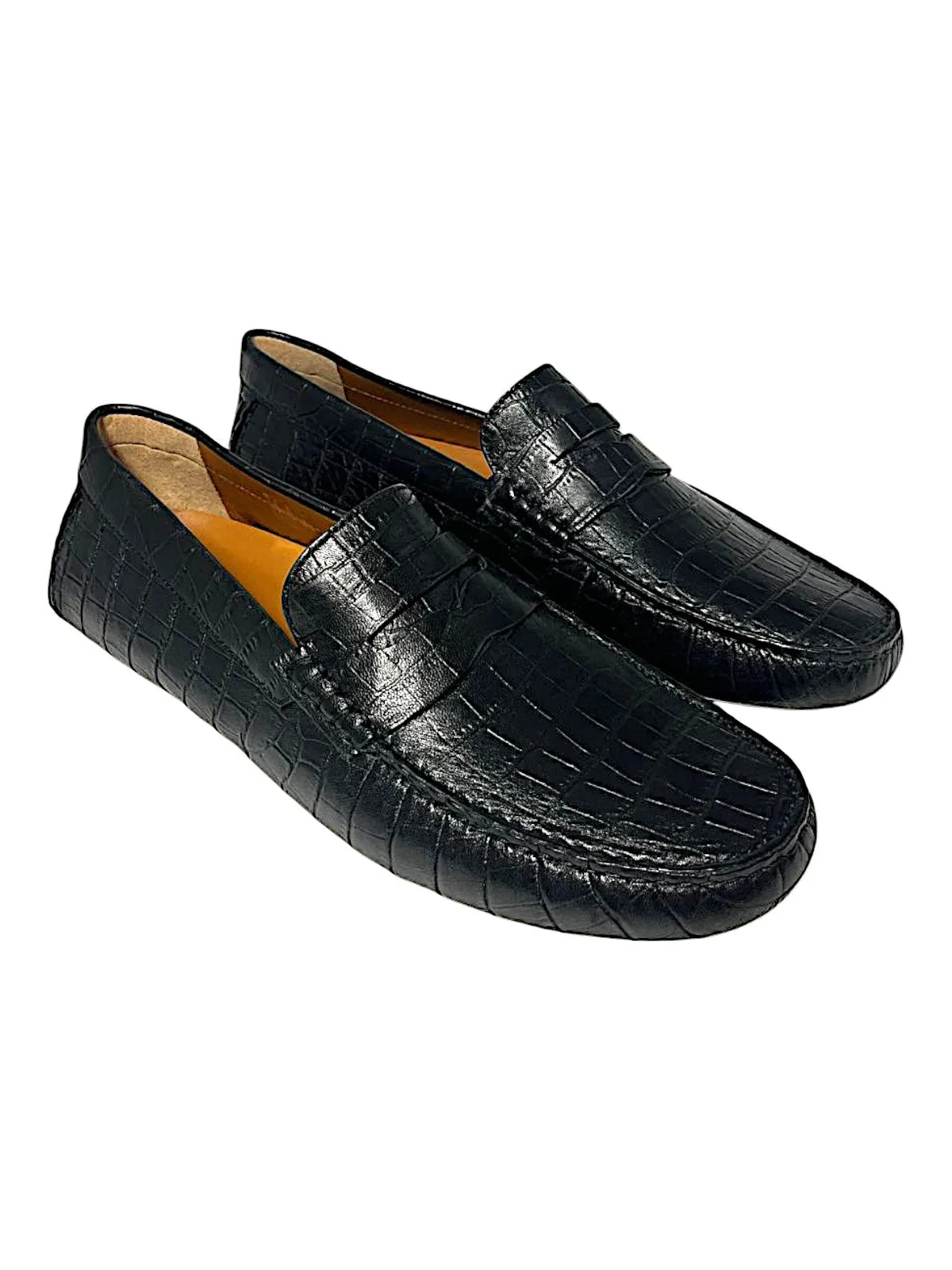 Bally Dreamer 6301195 Men's Black Calf Embossed Leather Loafers
