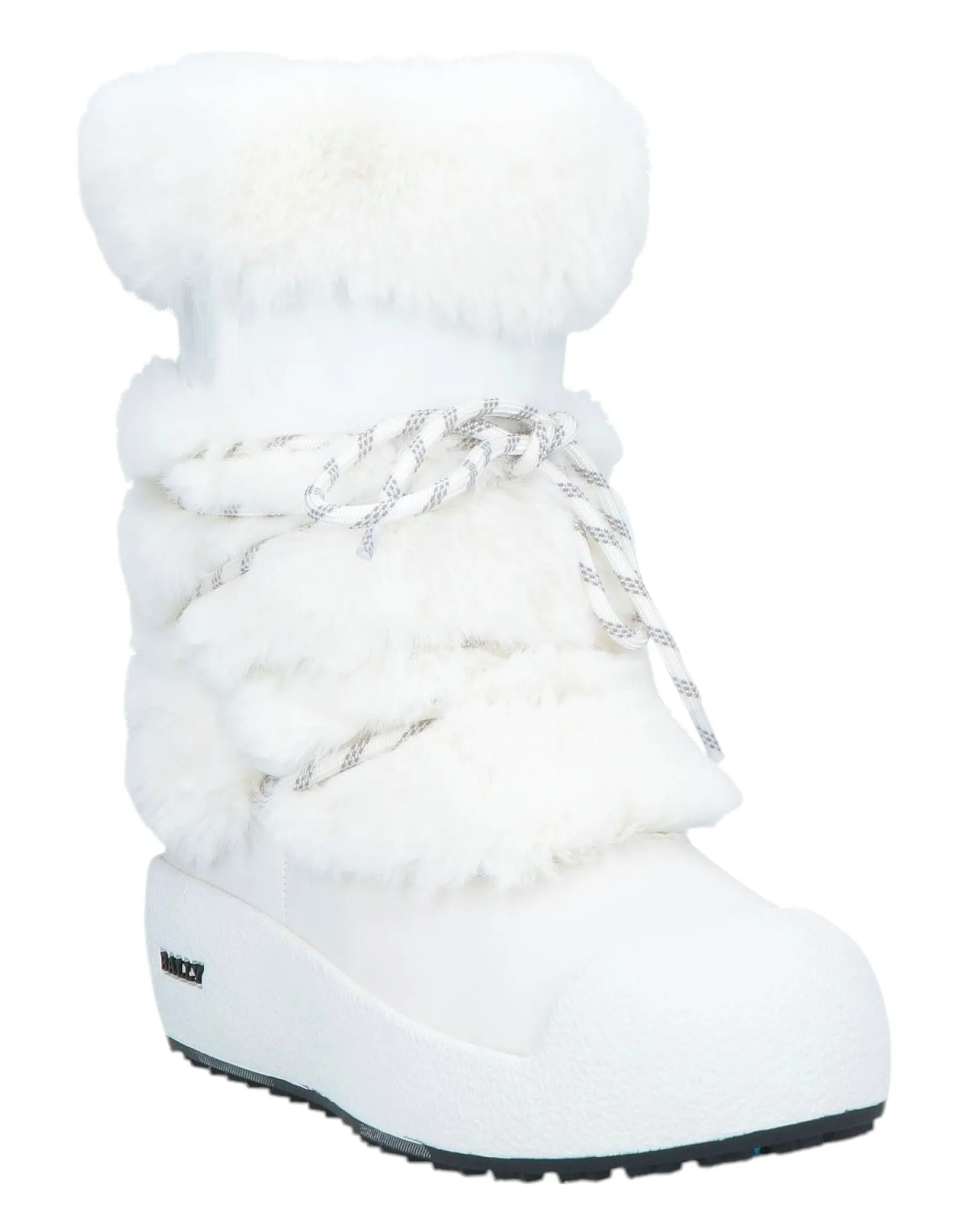 Bally Galy 6234642 Women's White Fur & Leather Ankle Boots