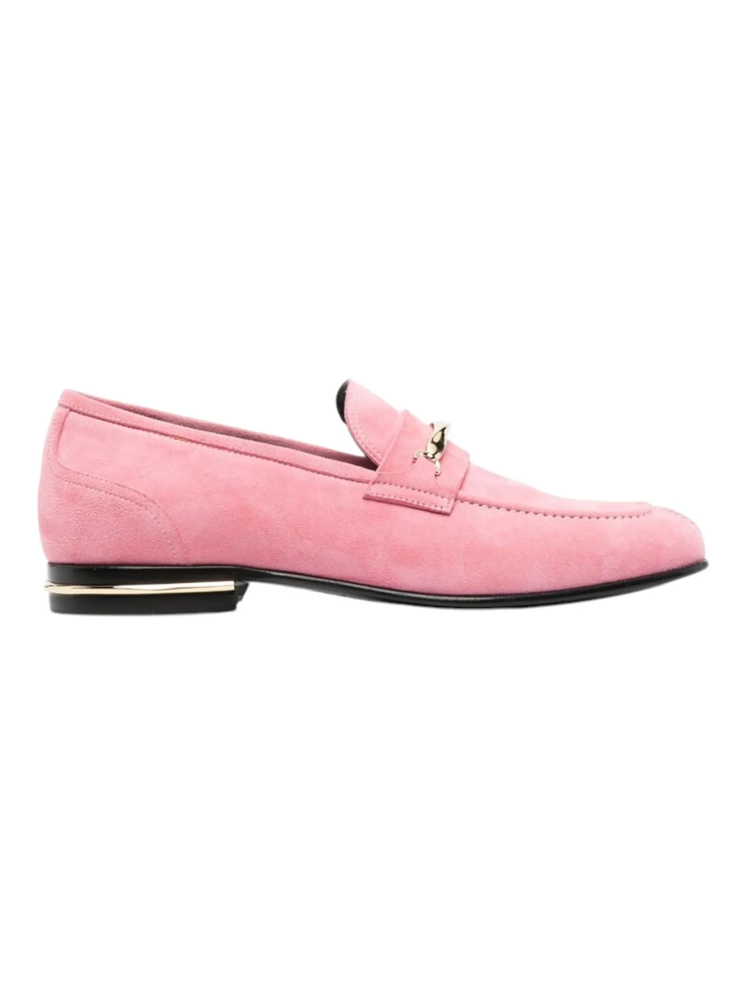 Bally Genos 6304148 Men's Pink Samantha Suede Leather Loafers