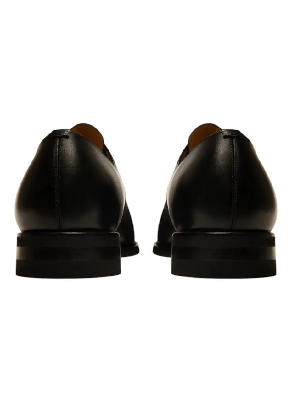 Bally Scrivani 6193768 Men's Black Calf Shiny Leather Derby Shoes