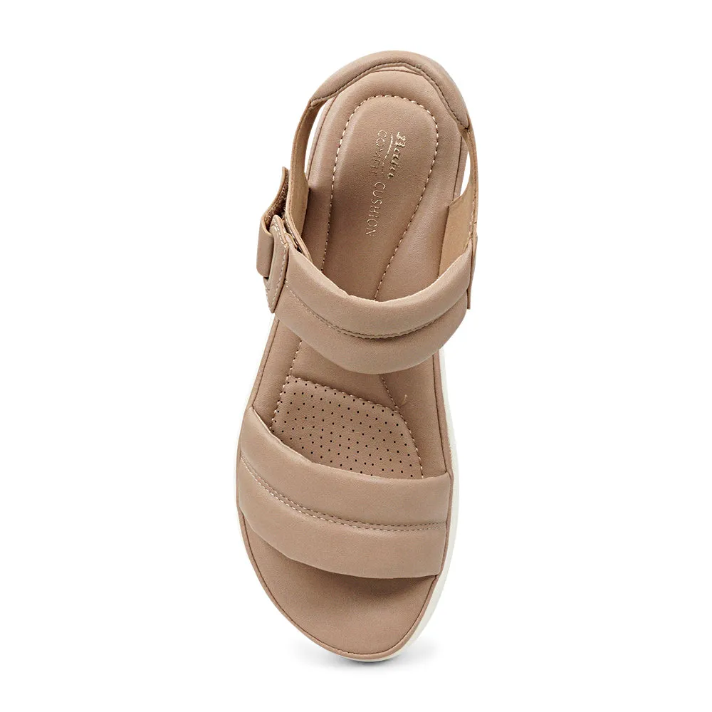 Bata Comfit FERRIE Platform Low-Heel Slingback Sandal for Women