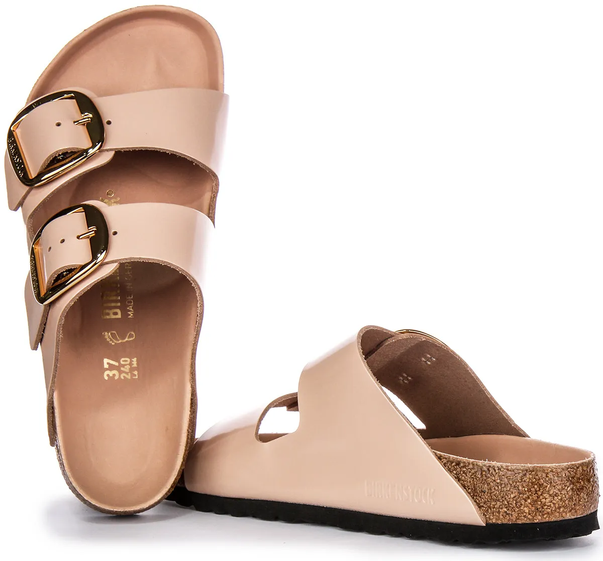 Birkenstock Arizona Big Buckle In Beige | Regular Fit Shoes Birkenstock