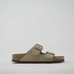 Birkenstock Arizona Narrow Soft Footbed Suede Taupe