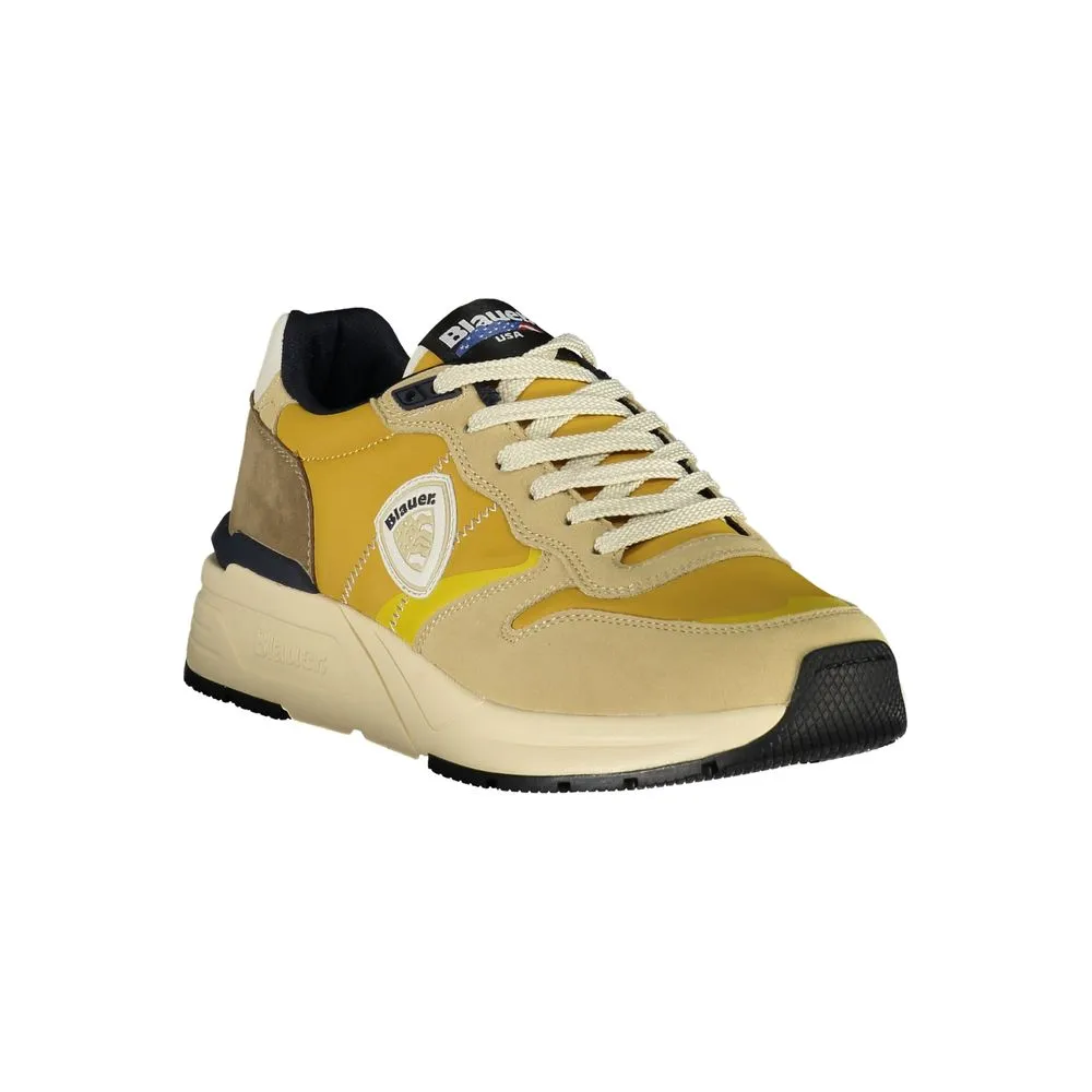 Blauer Polyester Men Men's Sneaker