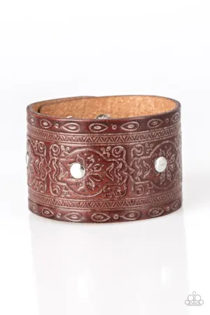 Boots and Broncos- Brown Bracelet