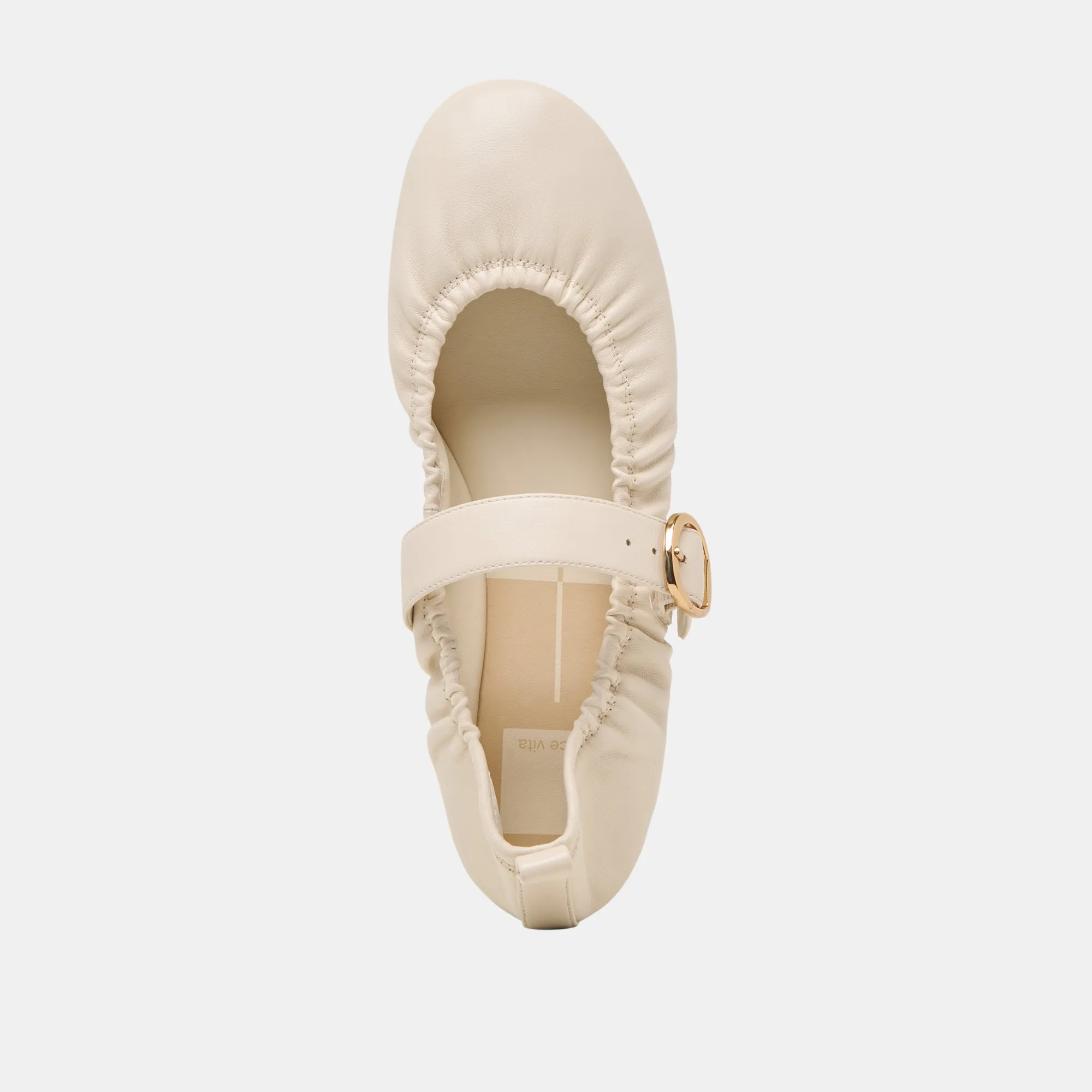 CAELY BALLET FLATS BONE LEATHER