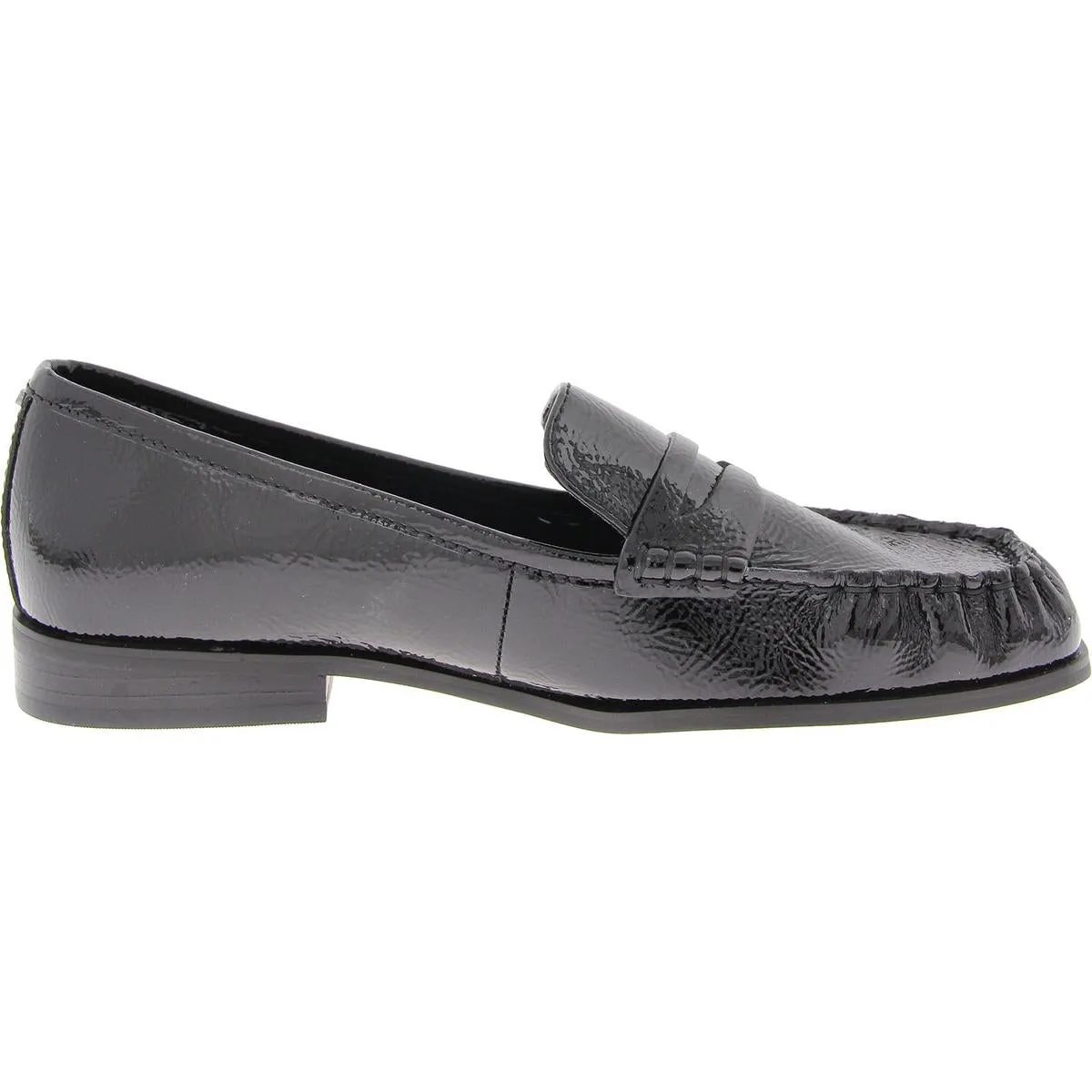 Carlson Womens Patent Leather Square Toe Loafers
