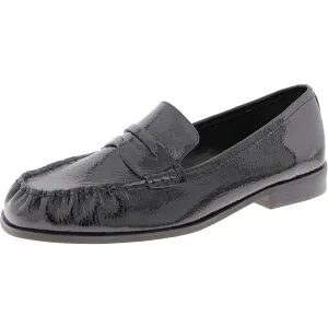 Carlson Womens Patent Leather Square Toe Loafers