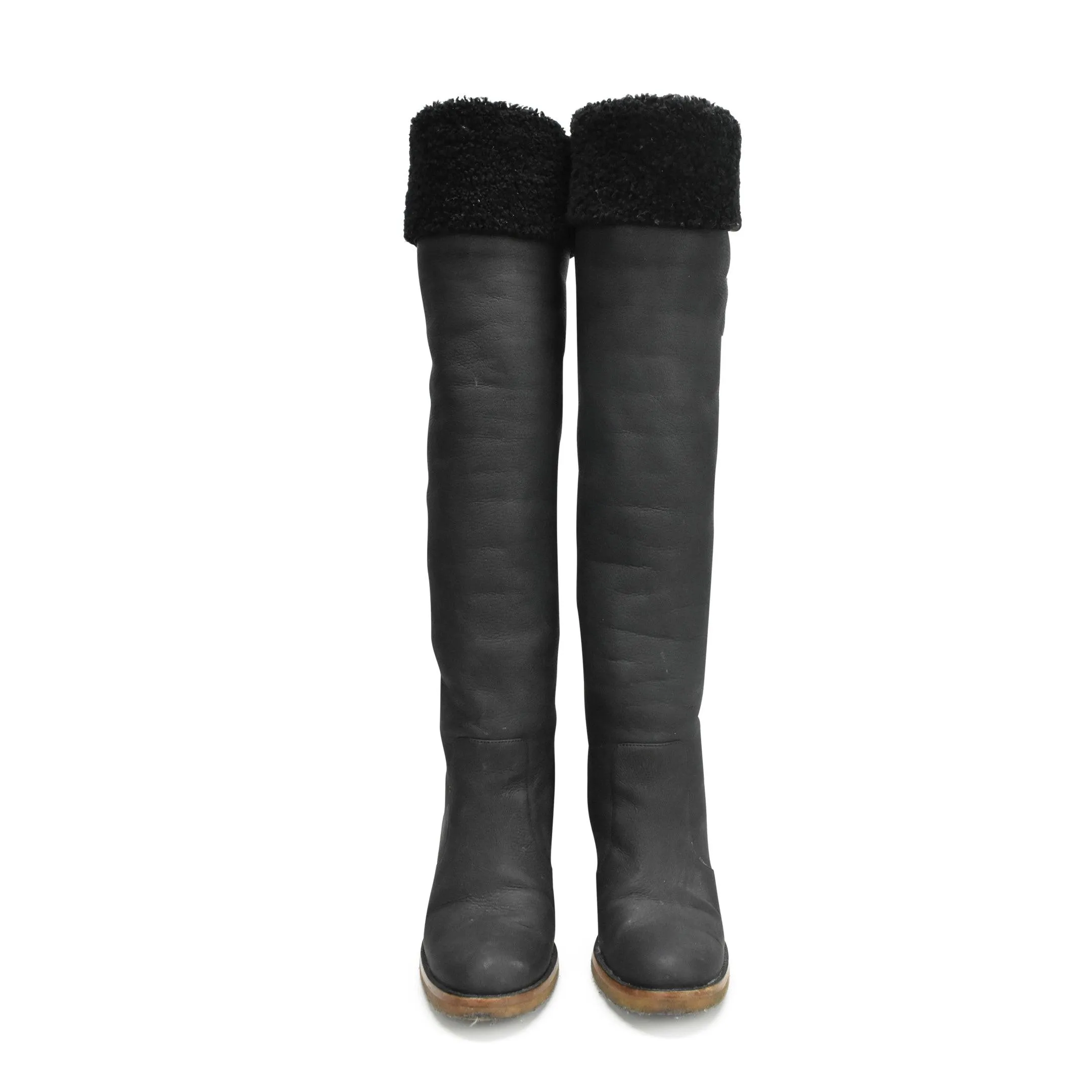 Chanel Shearling Boots - Women's 40