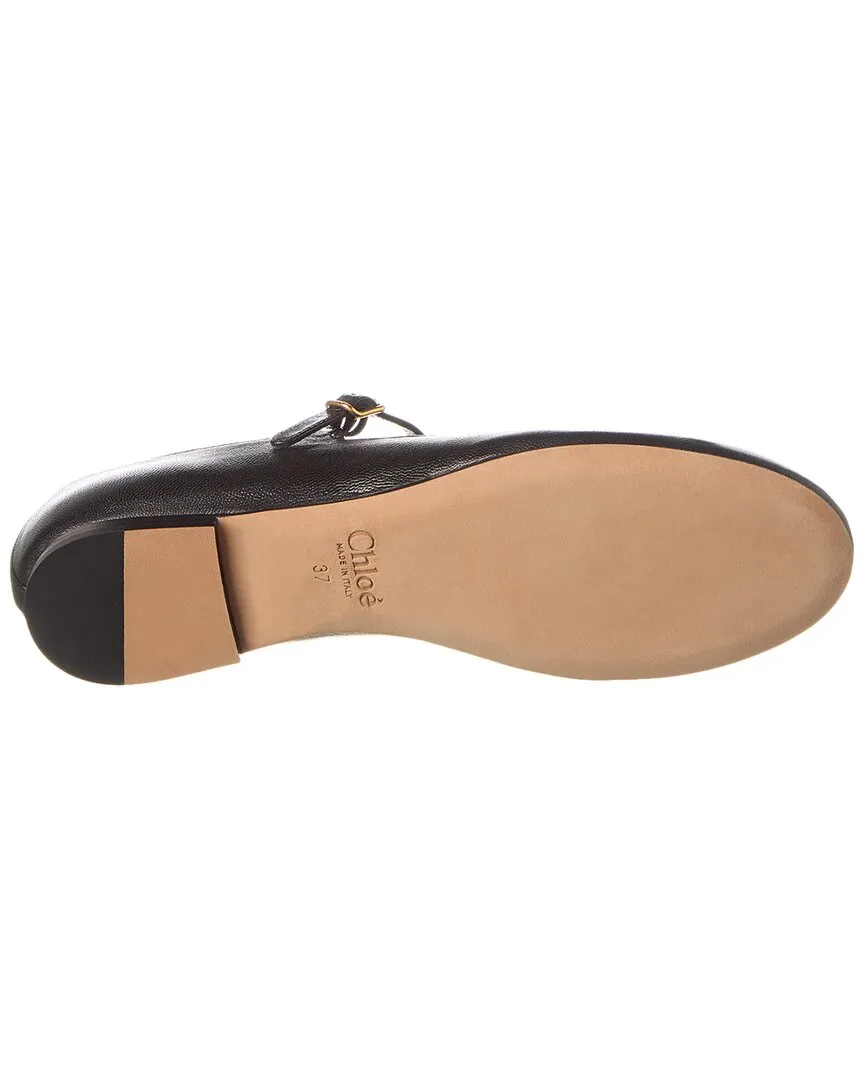 Chlo�� Marcie Leather Ballerina Flat