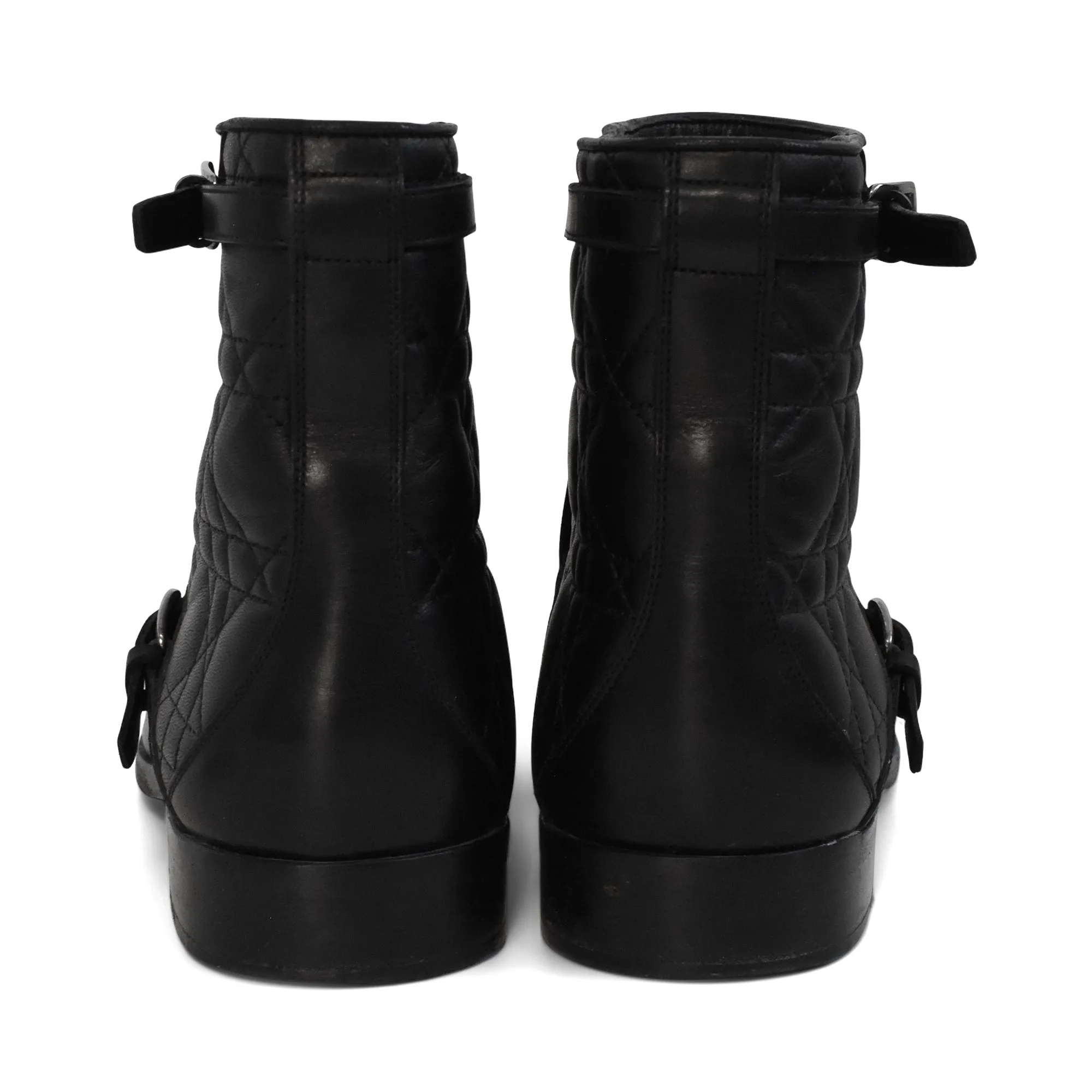 Christian Dior Cannage Quilt Ankle Boots - Women's 39