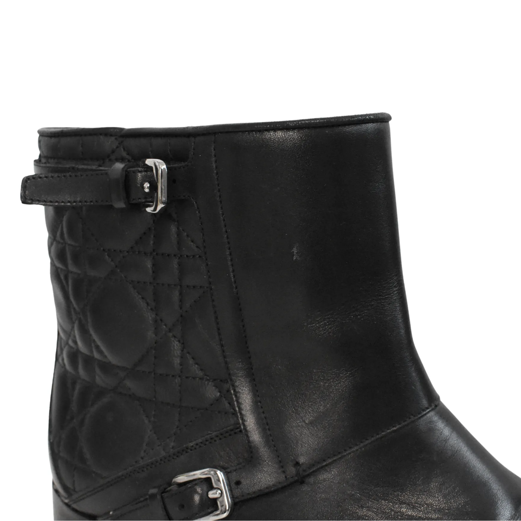 Christian Dior Cannage Quilt Ankle Boots - Women's 39