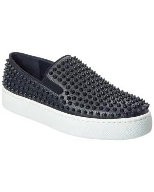 Christian Louboutin Leather Slip-On Sneaker