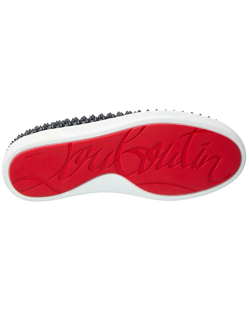 Christian Louboutin Leather Slip-On Sneaker