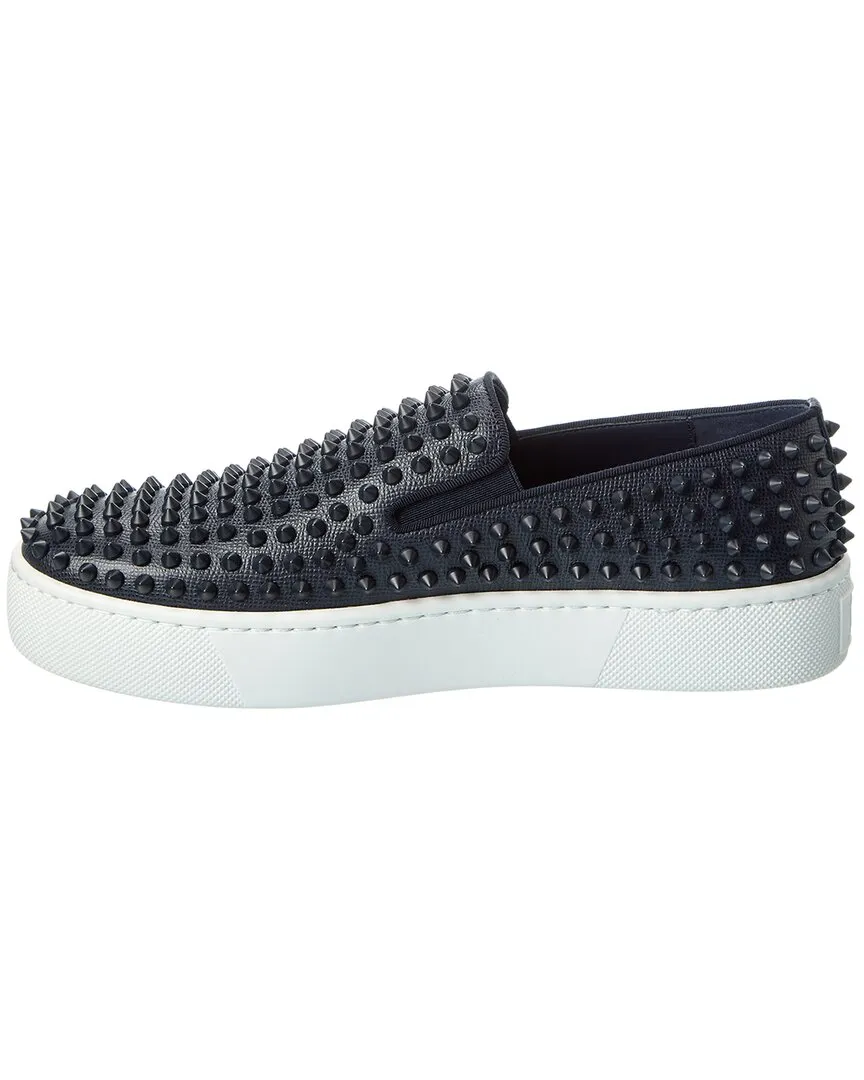 Christian Louboutin Leather Slip-On Sneaker