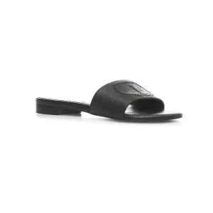 Ciabattina Slide In Nero