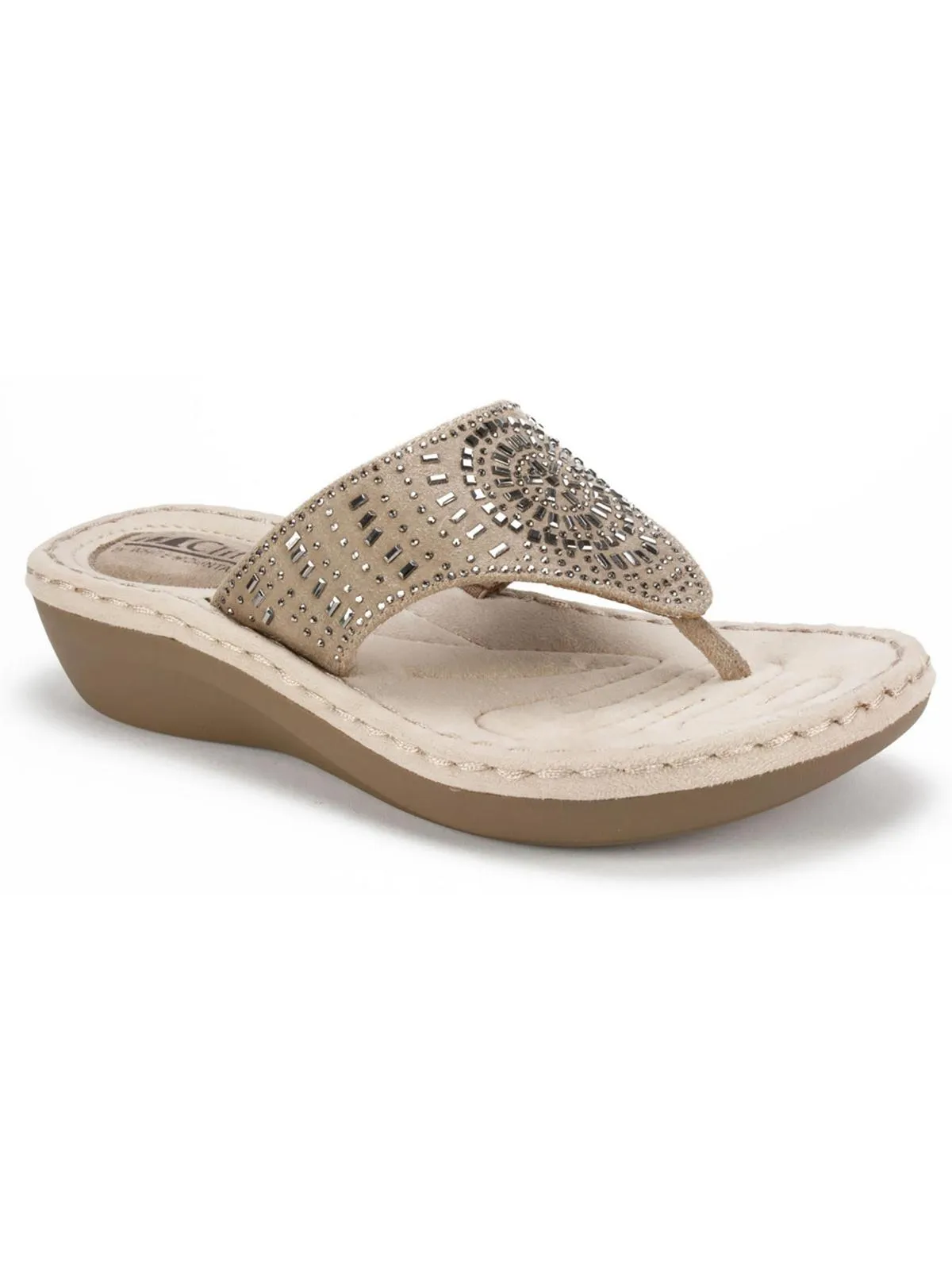 Cienna Womens Embellished Wedges