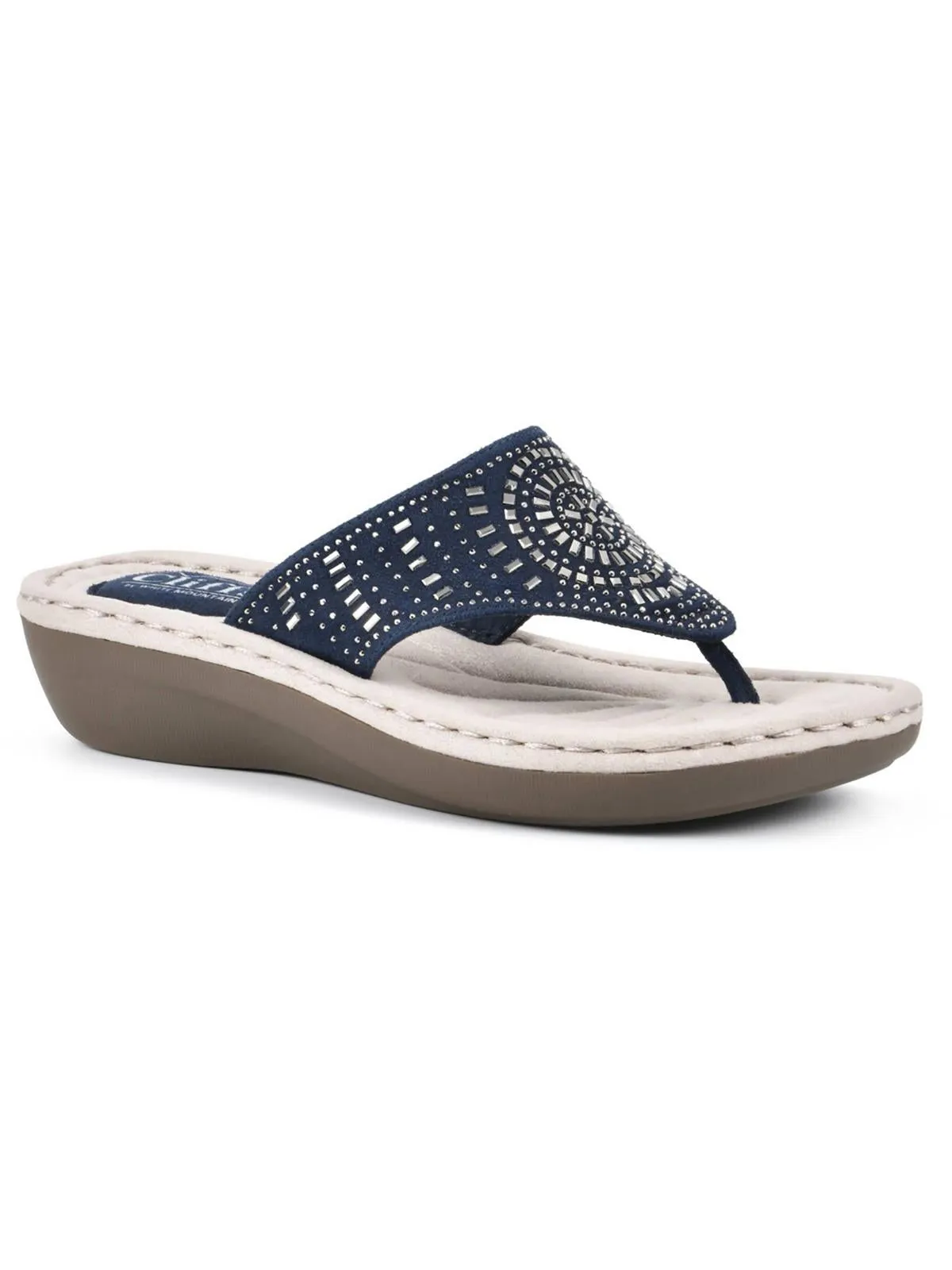 Cienna Womens Embellished Wedges