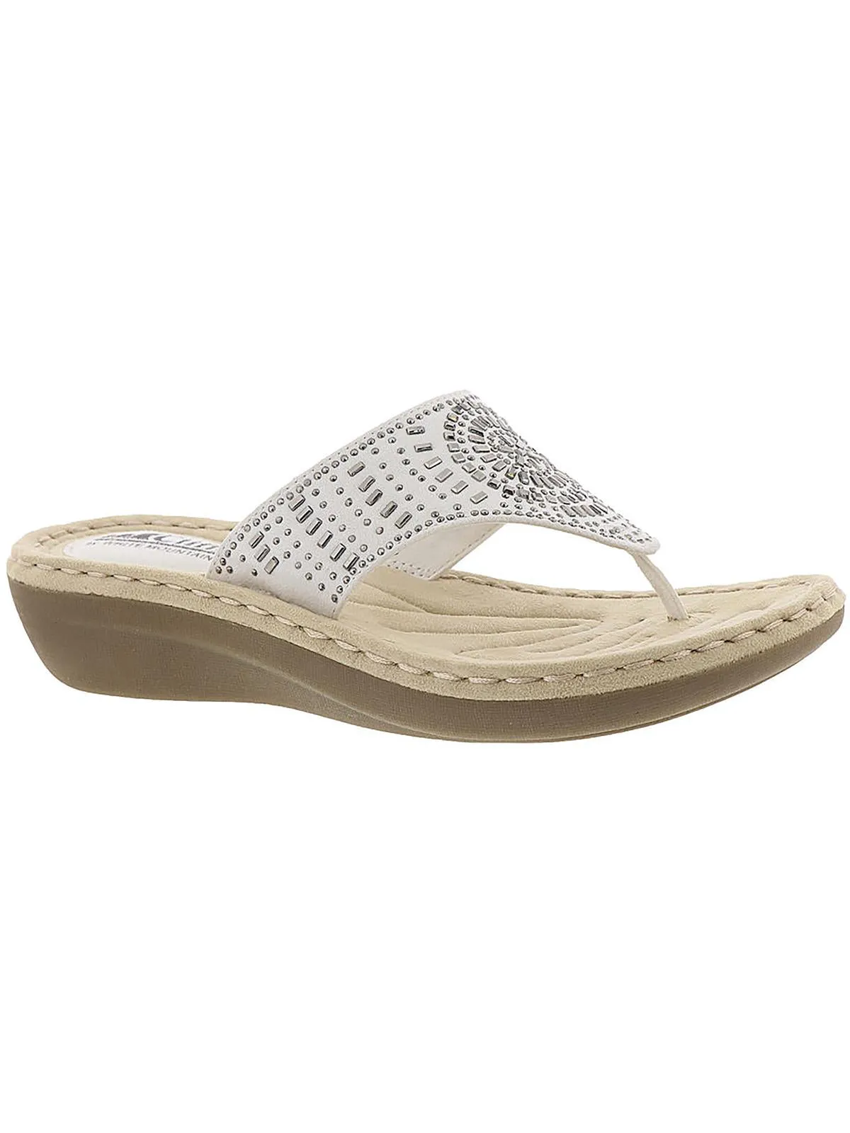 Cienna Womens Embellished Wedges