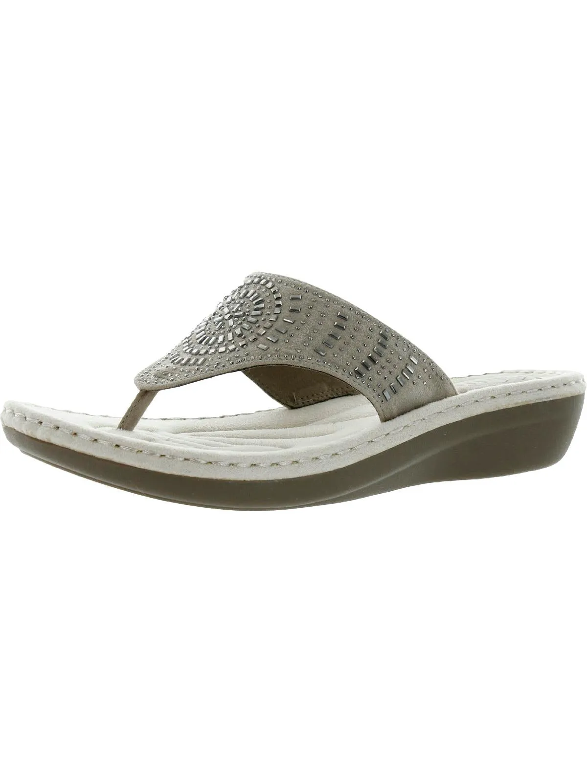 Cienna Womens Embellished Wedges
