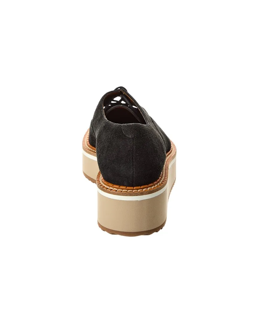 Clergerie Breme Suede Platform Loafer