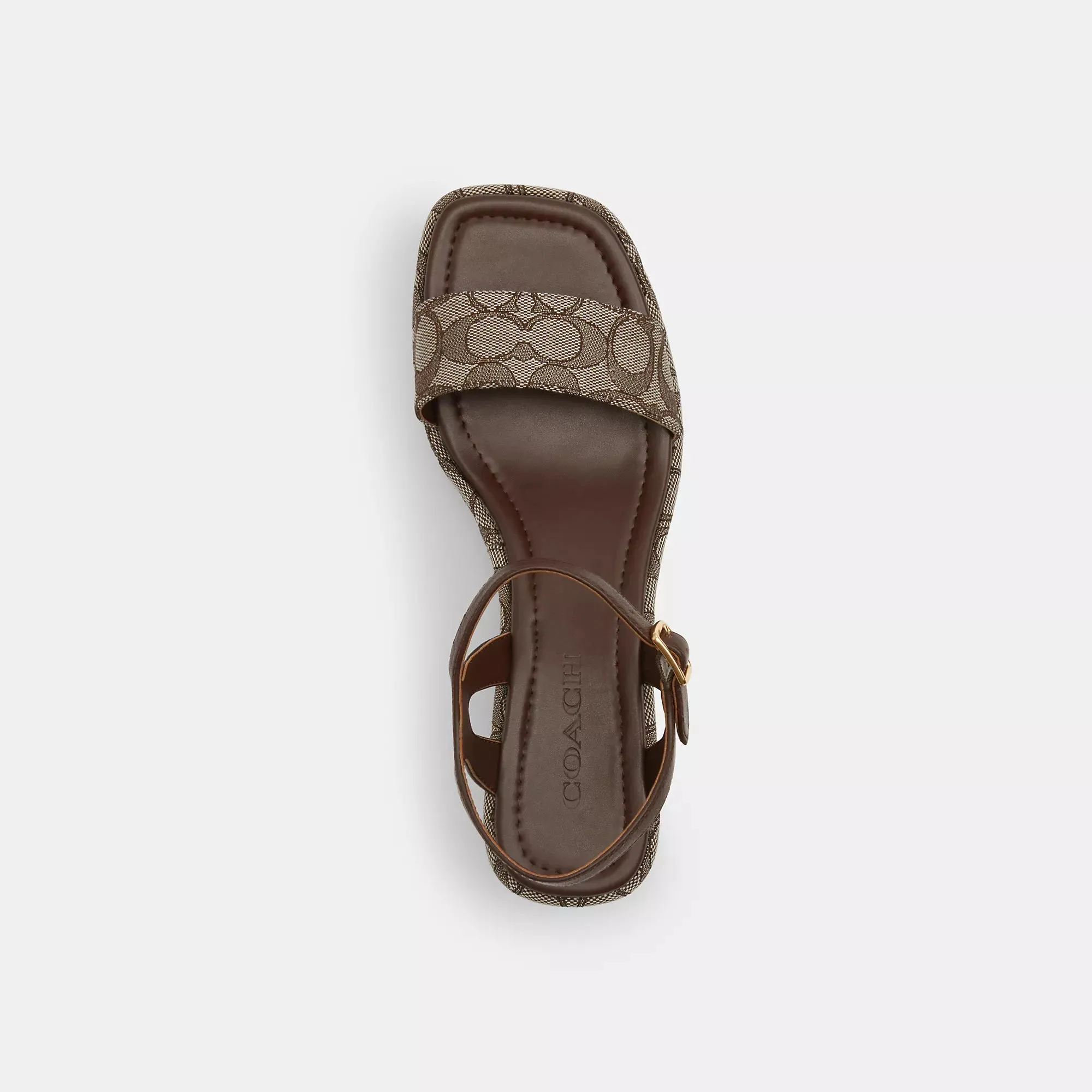 Coach Outlet Gale Wedge Sandal In Signature Jacquard