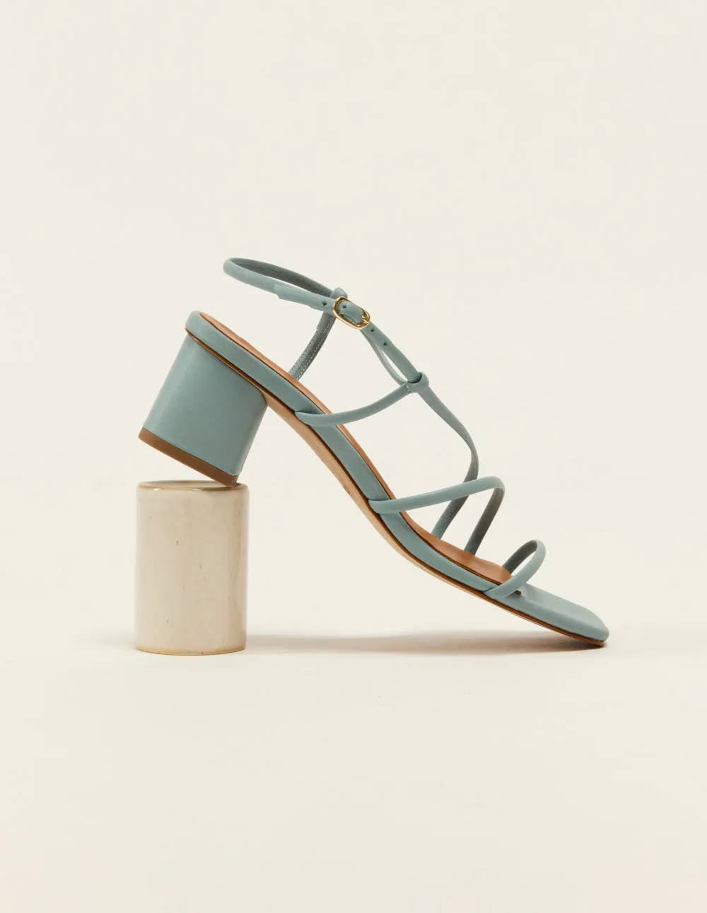 Cola Heeled sandals - Sky Leather