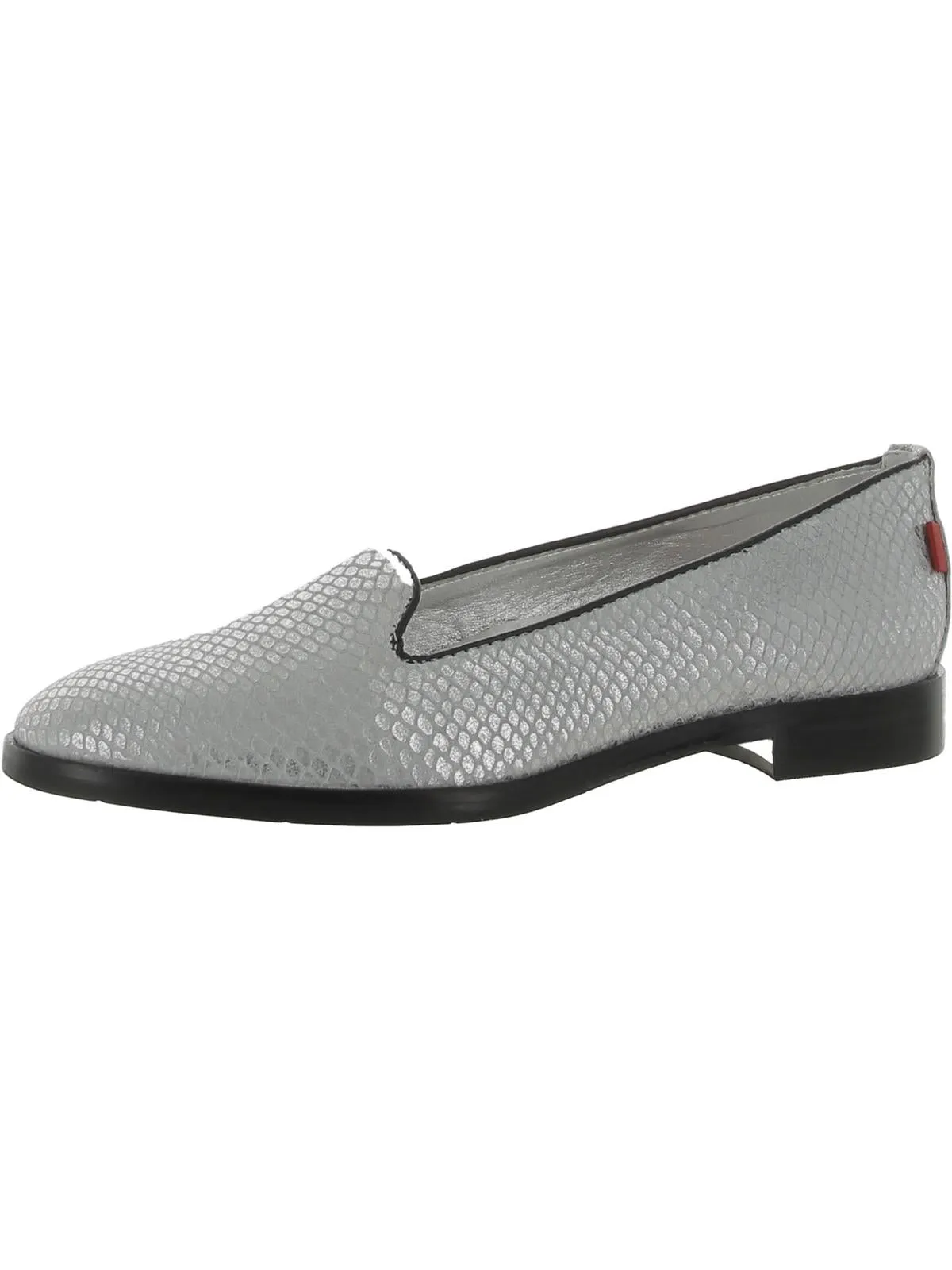 Columbus CR Womens Leather Snake Print Smoking Loafers