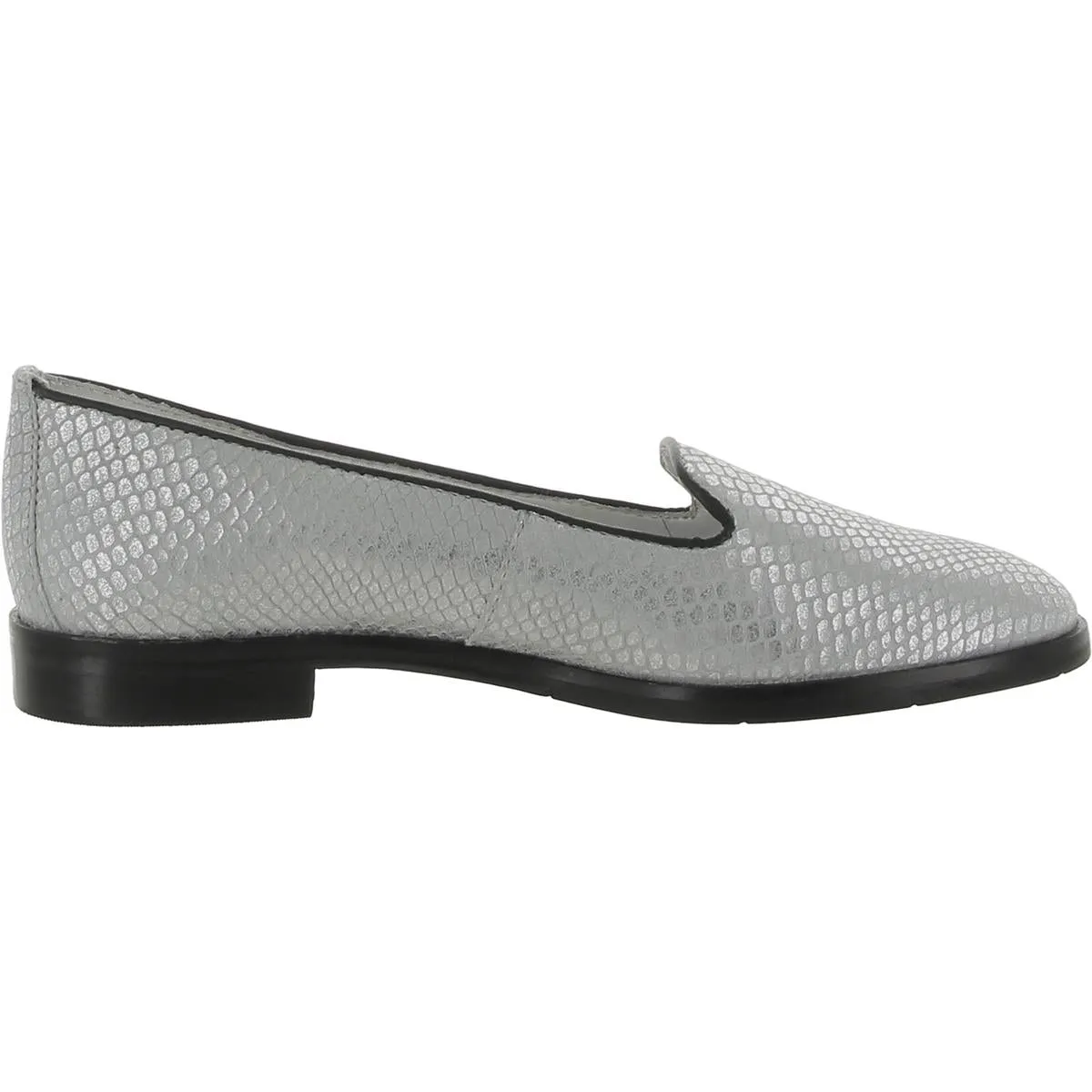 Columbus CR Womens Leather Snake Print Smoking Loafers