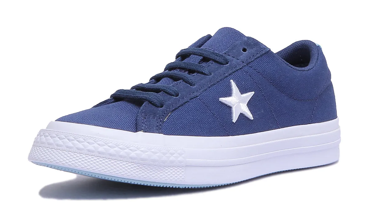 Converse 160598C One Star Low Trainer In Navy For Women Shoes Converse